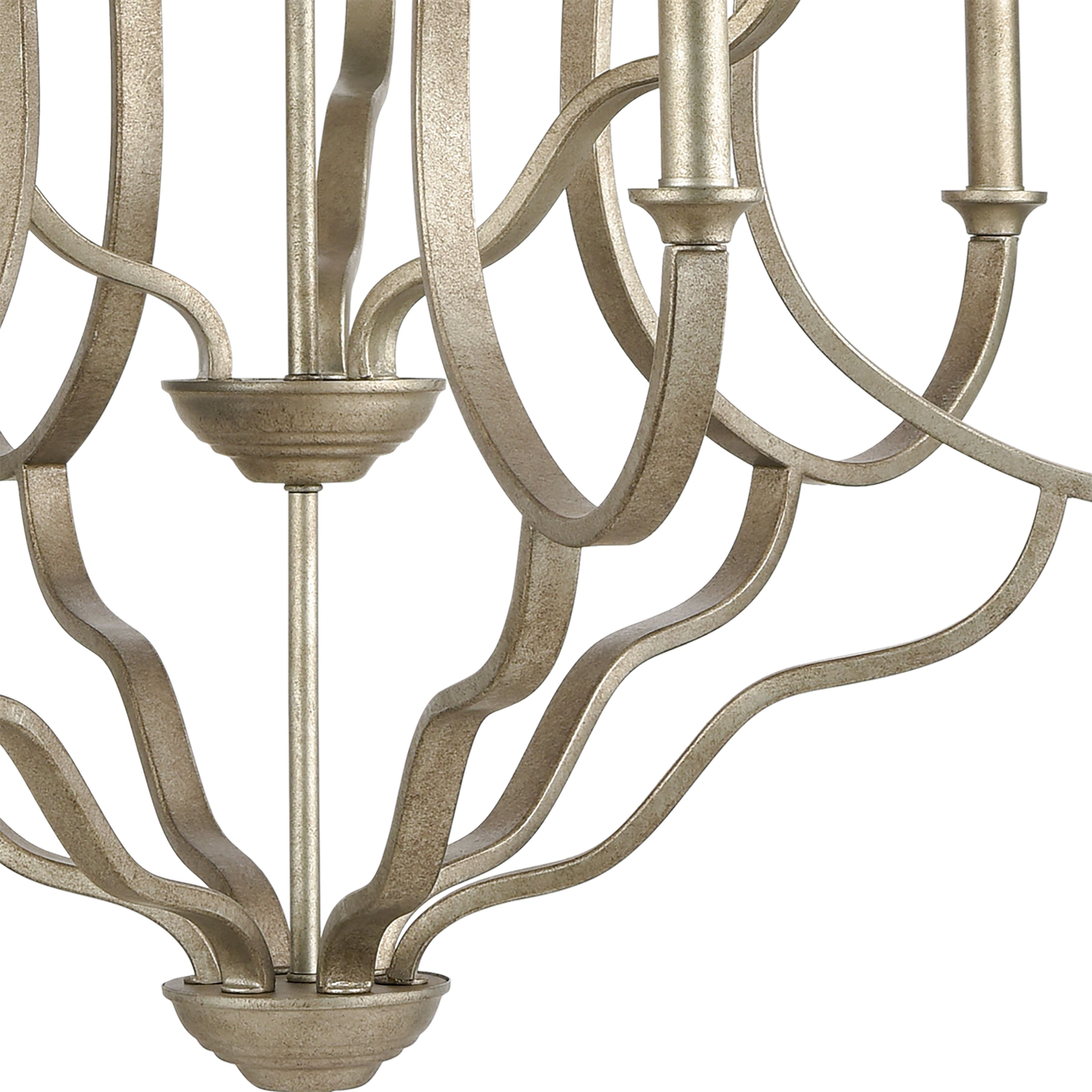 Lanesboro 34'' Wide 9-Light Chandelier - Dusted Silver
