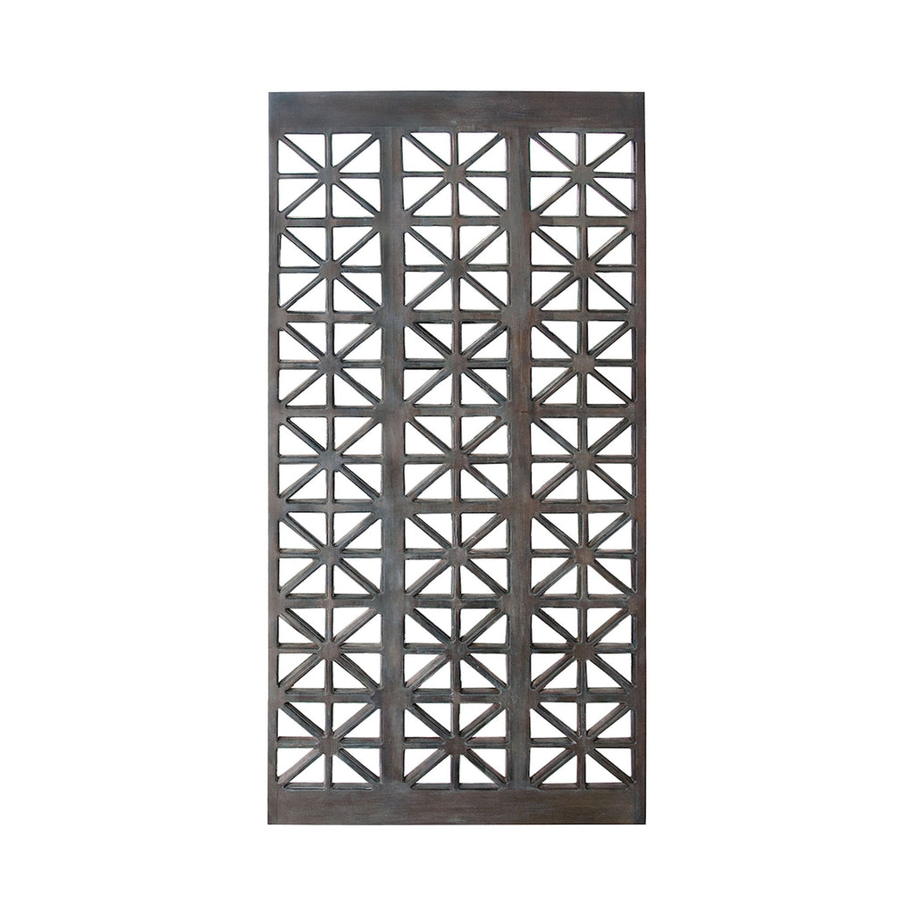 Medallion Screen - Dark Brown