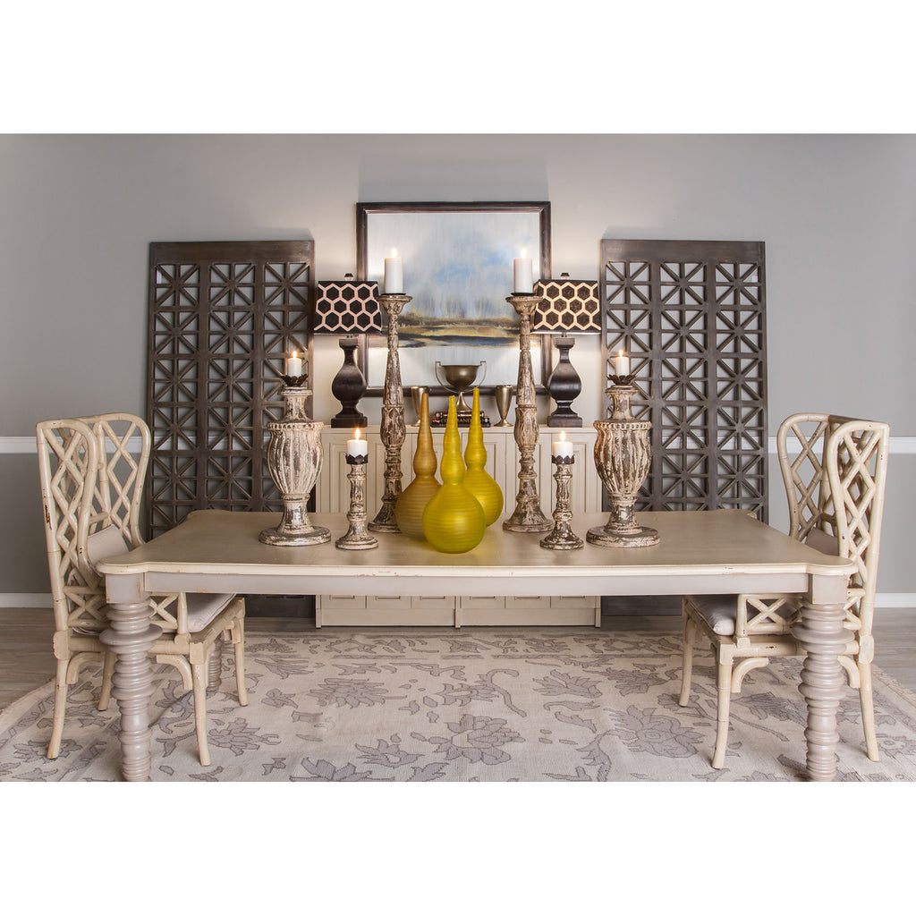 Medallion Screen - Dark Brown