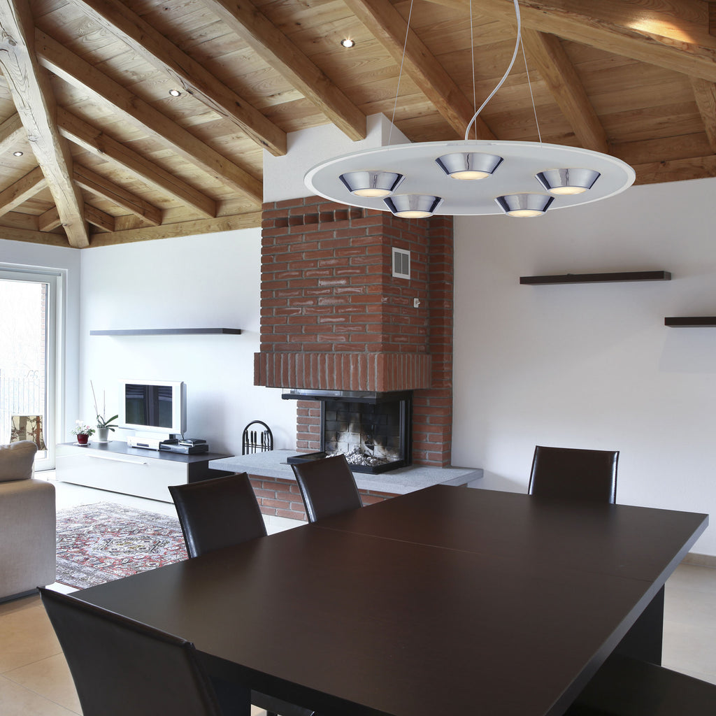 Brentford 22'' Wide Integrated LED Pendant - Chrome