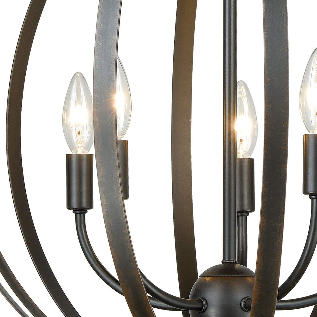 Duvoux 21'' Wide 5-Light Chandelier - Oil Rubbed Bronze