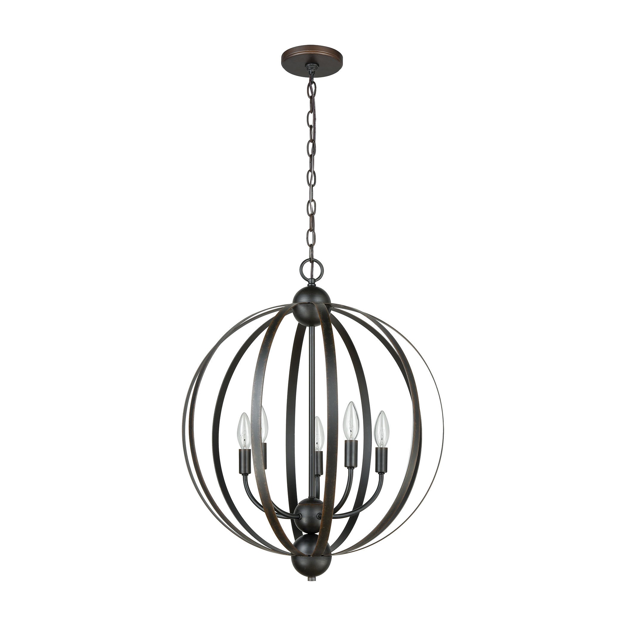 Duvoux 21'' Wide 5-Light Chandelier - Oil Rubbed Bronze