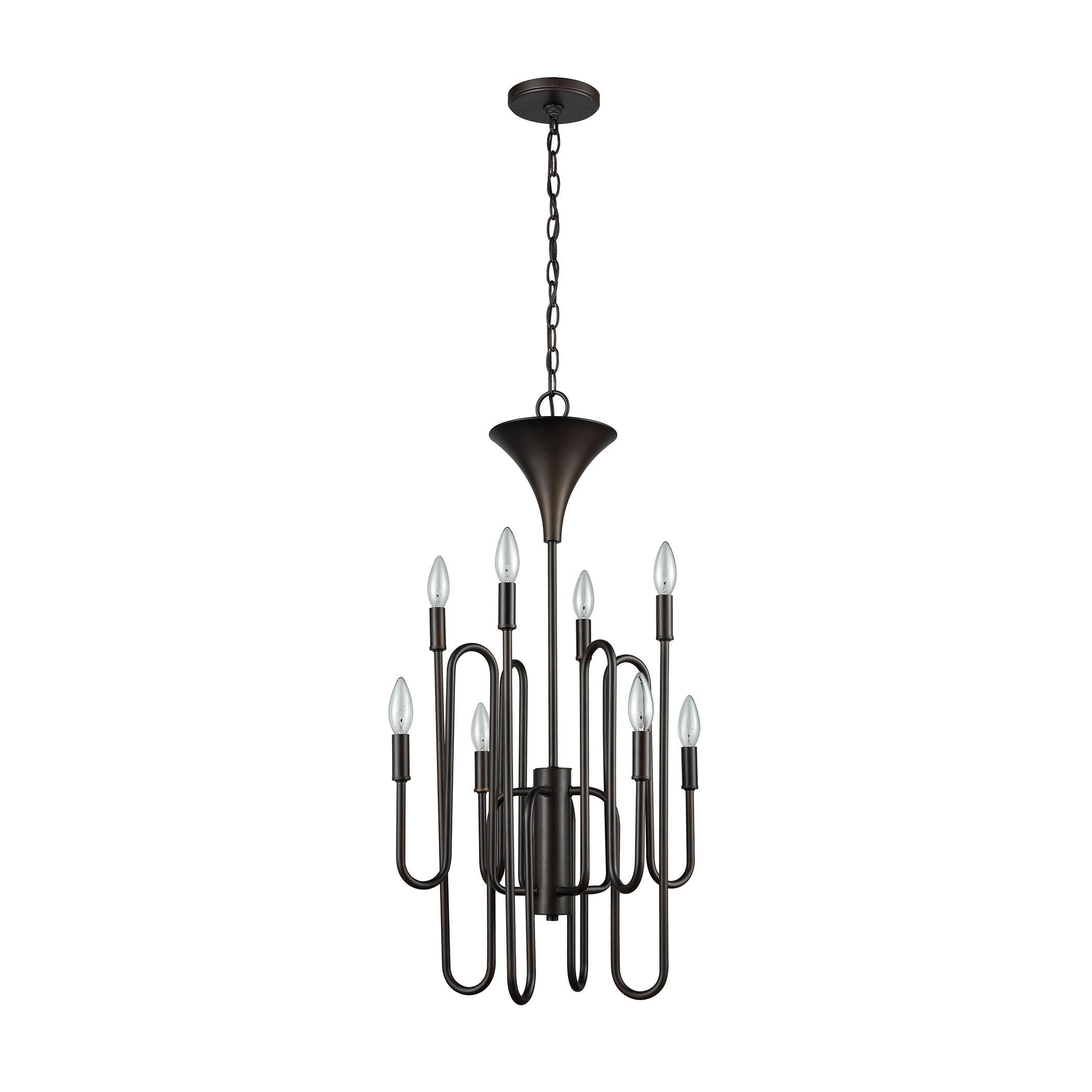 Decatur 19'' Wide 8-Light Chandelier - Oil Rubbed Bronze