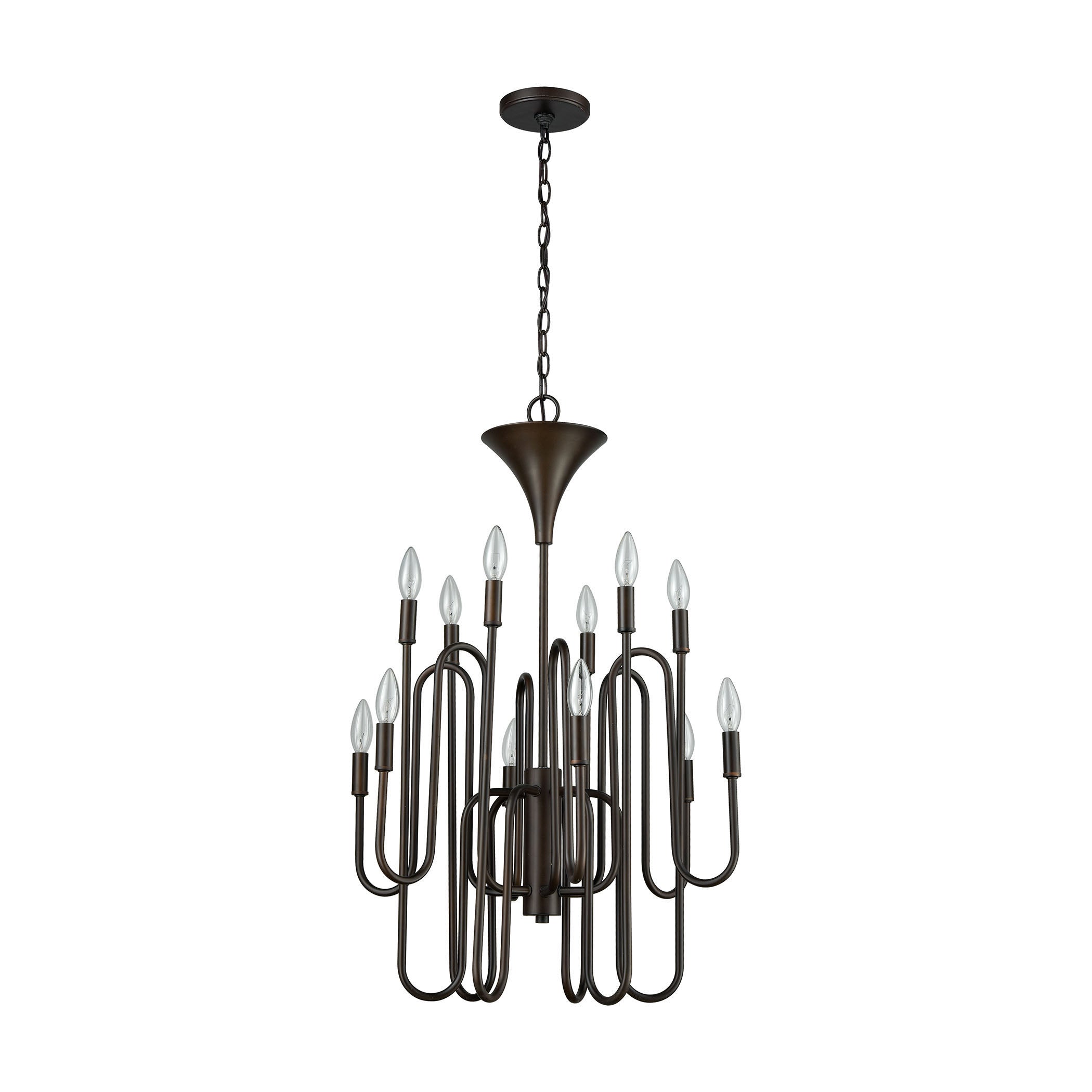 Decatur 22'' Wide 12-Light Chandelier - Oil Rubbed Bronze