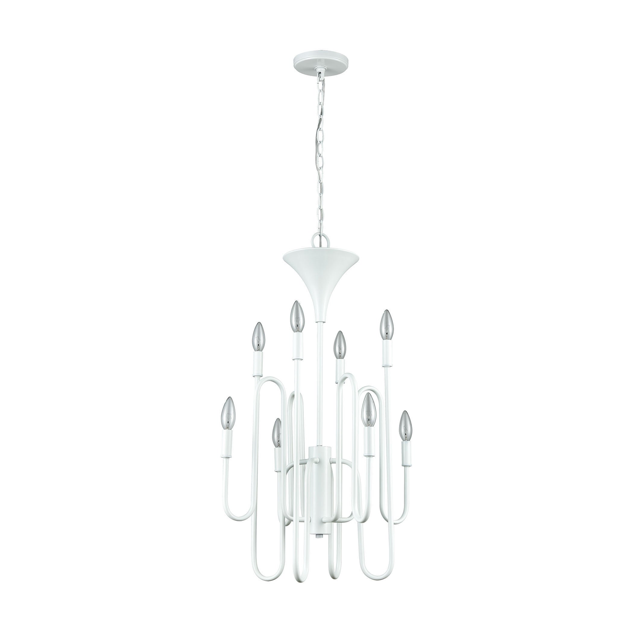 Decatur 19'' Wide 8-Light Chandelier - Matte White