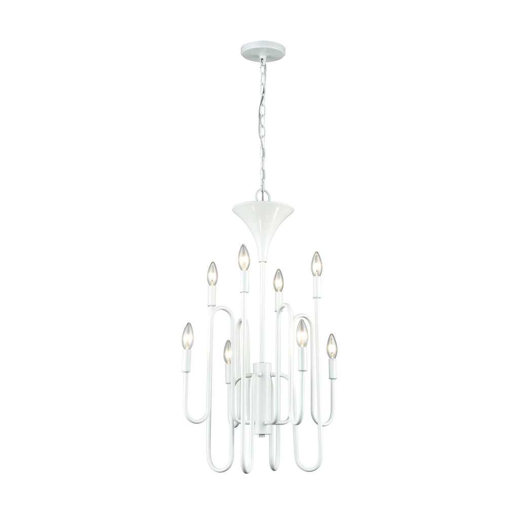 Decatur 19'' Wide 8-Light Chandelier - Matte White