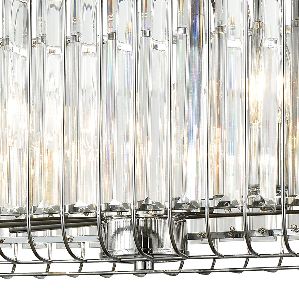 Beaumont 32'' Wide 6-Light Chandelier - Polished Chrome