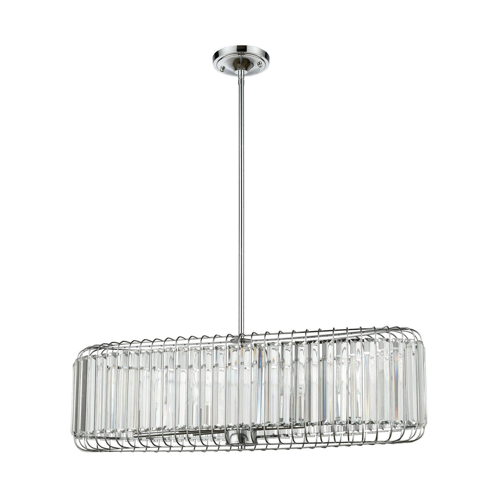 Beaumont 32'' Wide 6-Light Chandelier - Polished Chrome