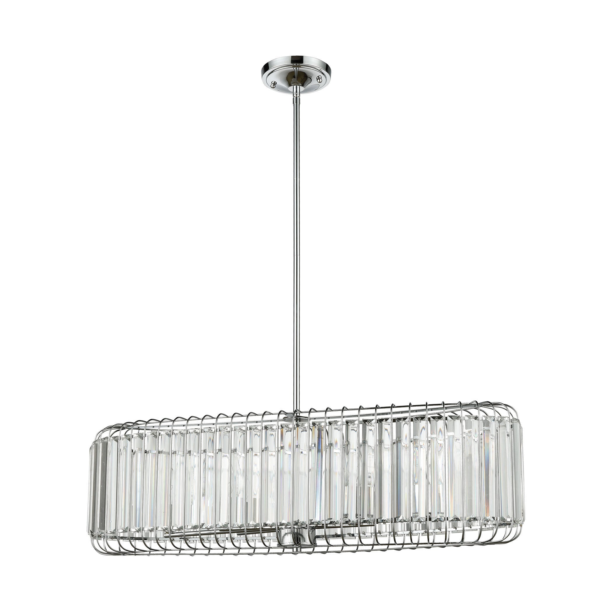 Beaumont 32'' Wide 6-Light Chandelier - Polished Chrome