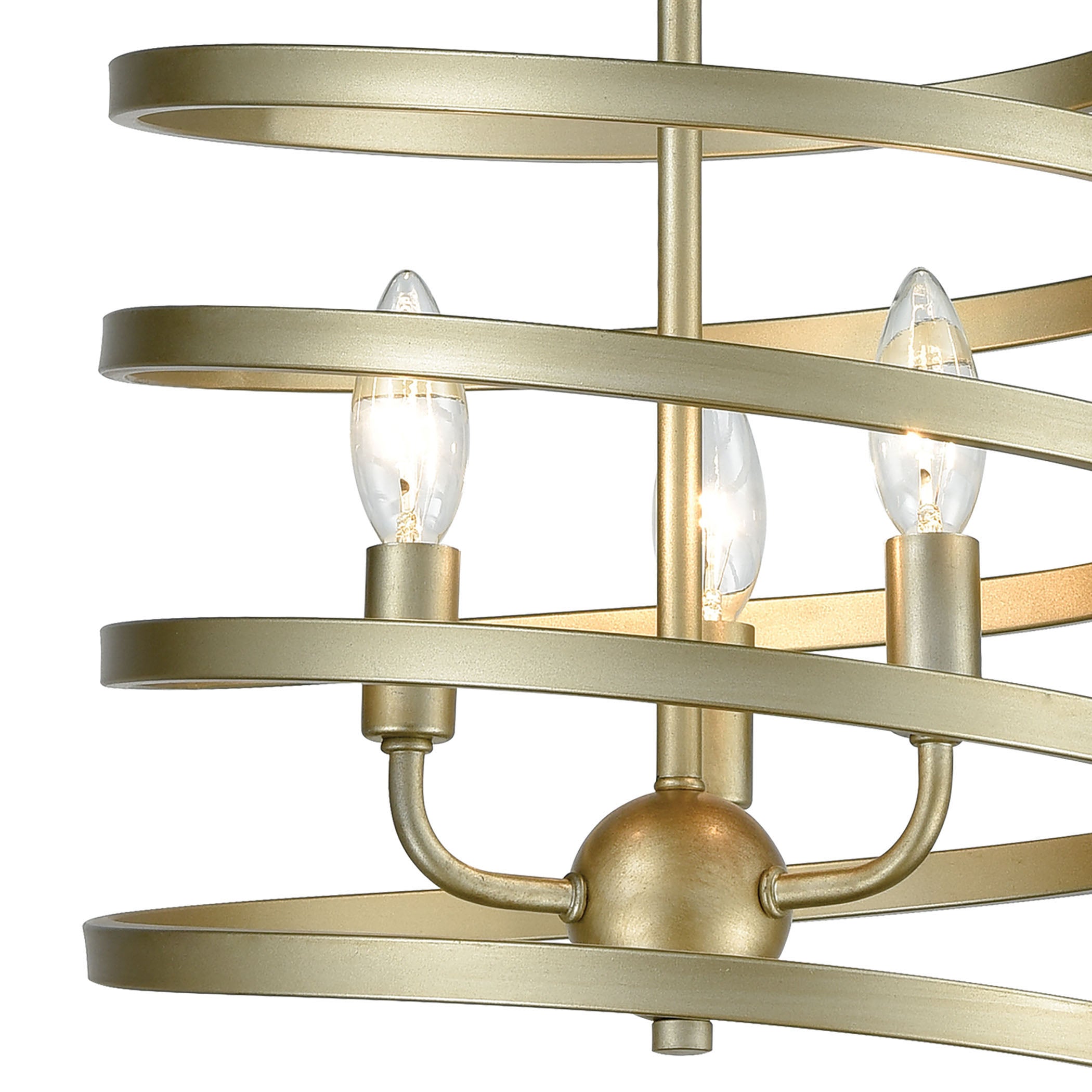 Whirlwind 13'' Wide 3-Light Pendant - Aged Silver