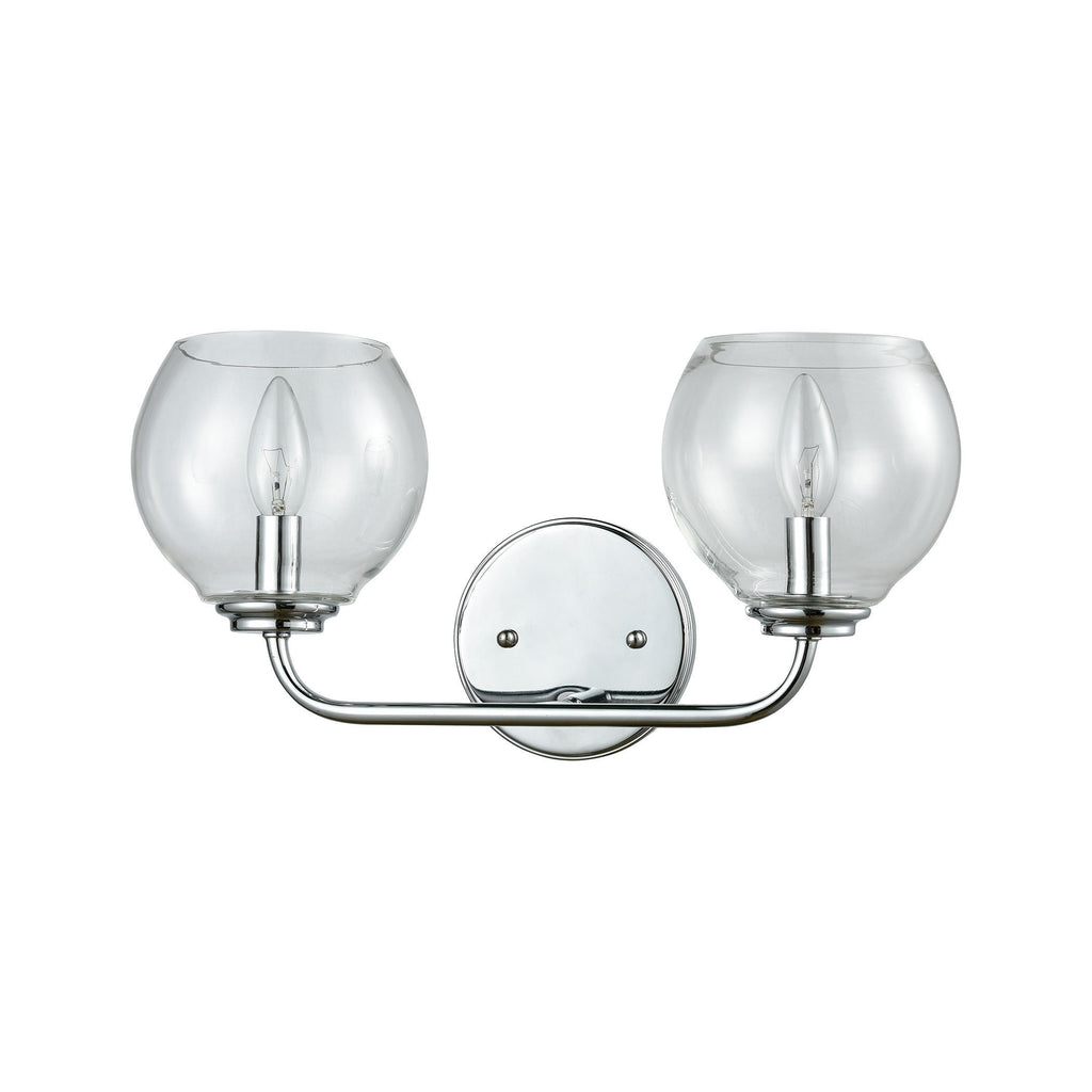 Emory 16'' Wide 2-Light Vanity Light - Polished Chrome