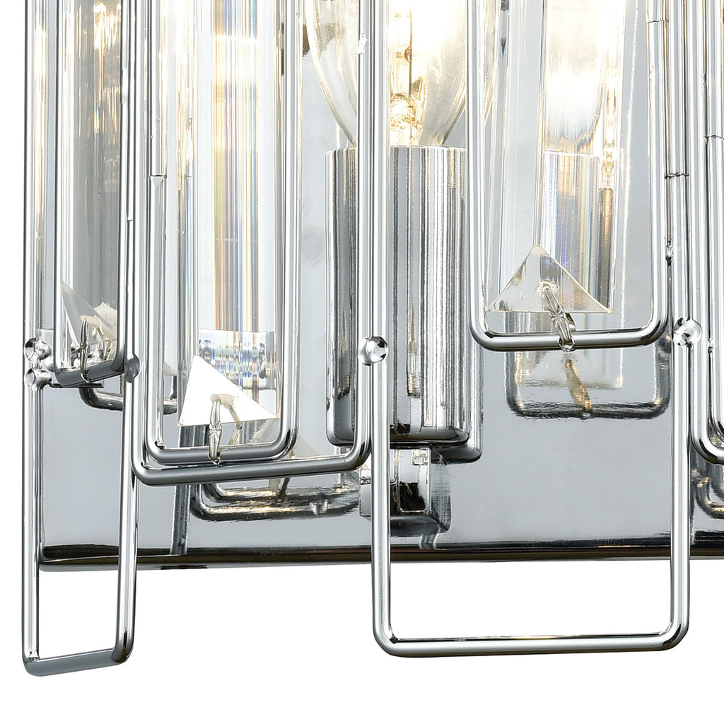 Crosby 9'' Wide 2-Light Vanity Light - Polished Chrome