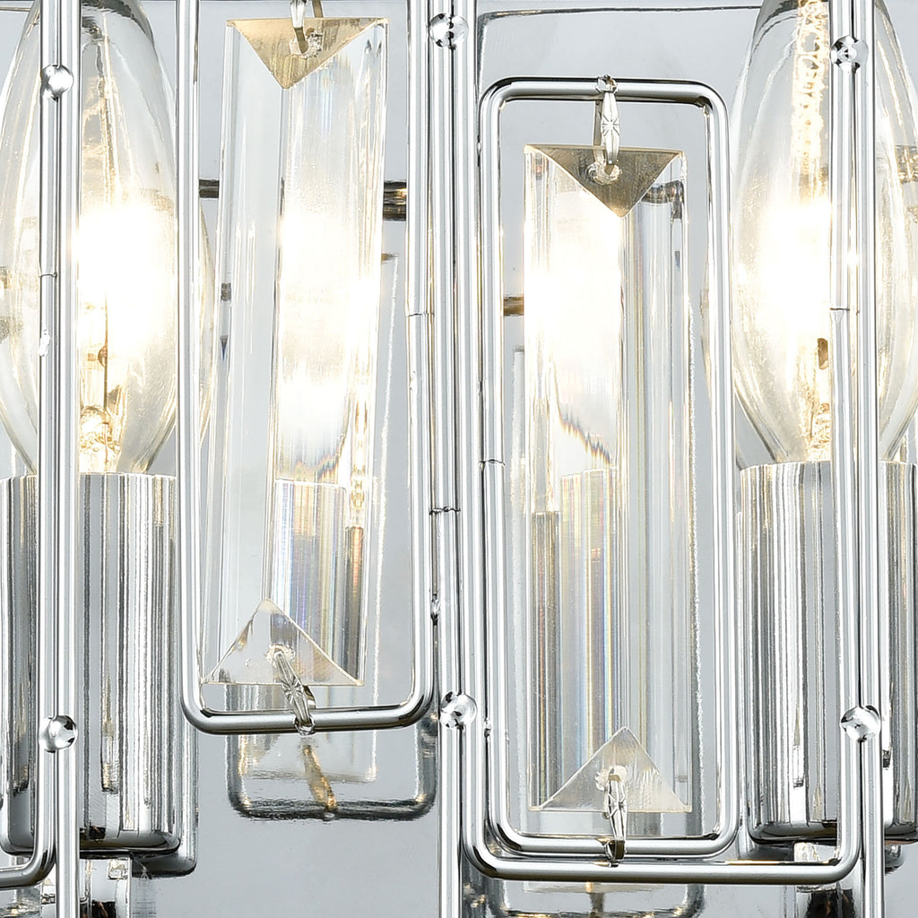 Crosby 9'' Wide 2-Light Vanity Light - Polished Chrome