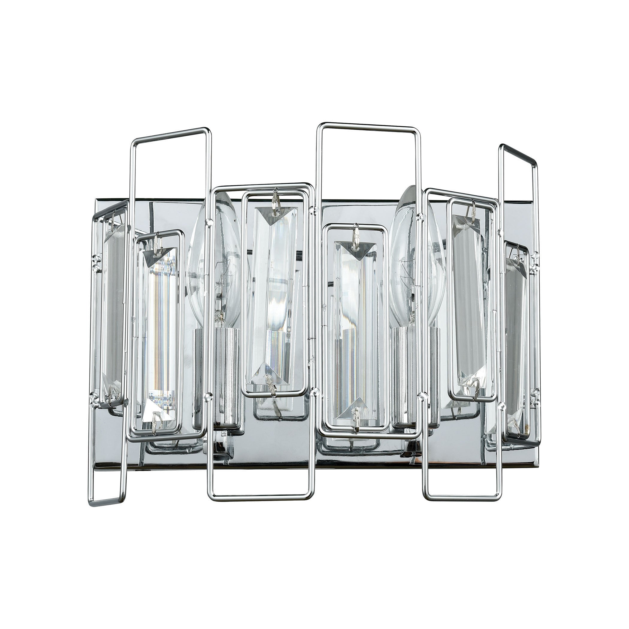 Crosby 9'' Wide 2-Light Vanity Light - Polished Chrome
