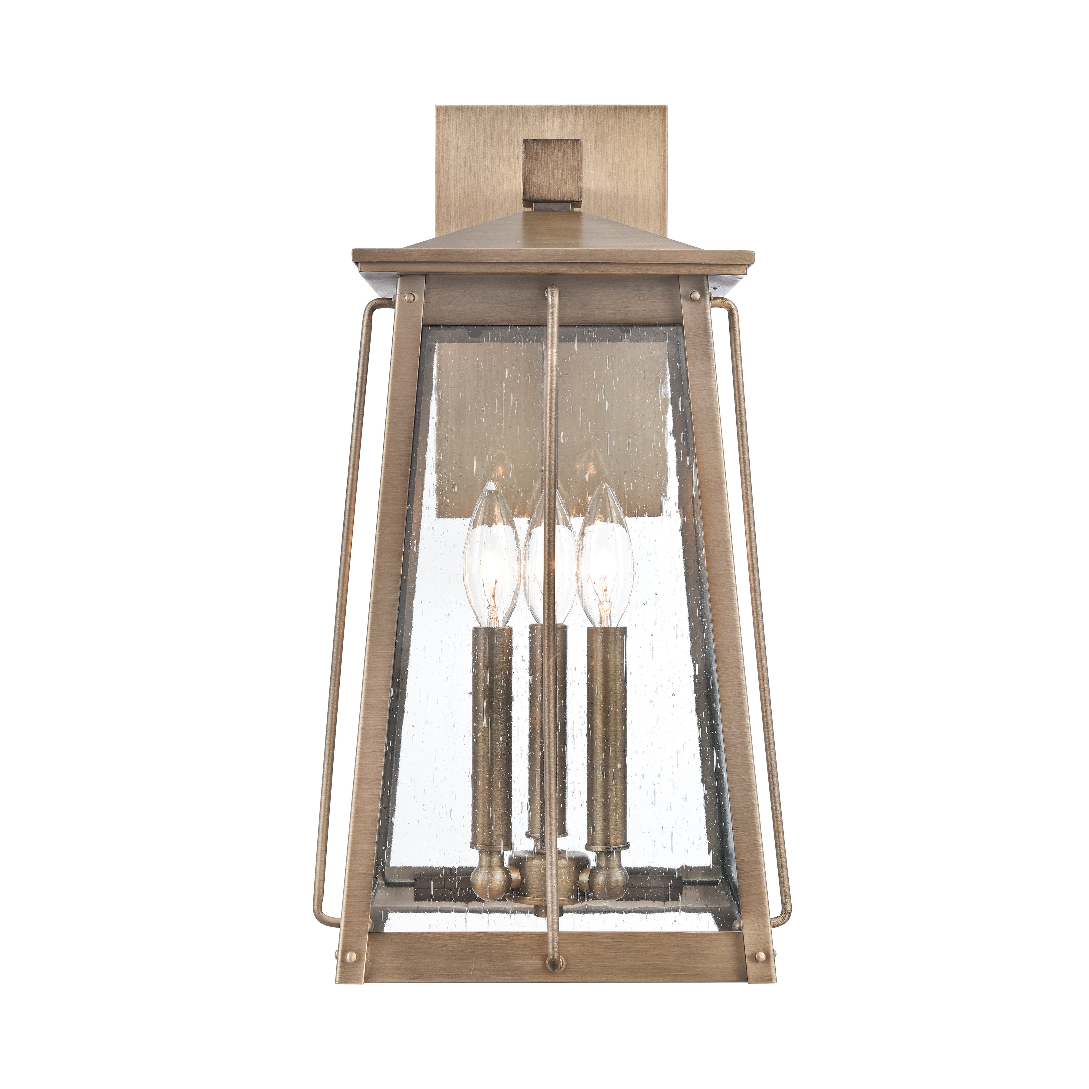 Kirkdale 19'' High 3-Light Outdoor Sconce - Vintage Brass