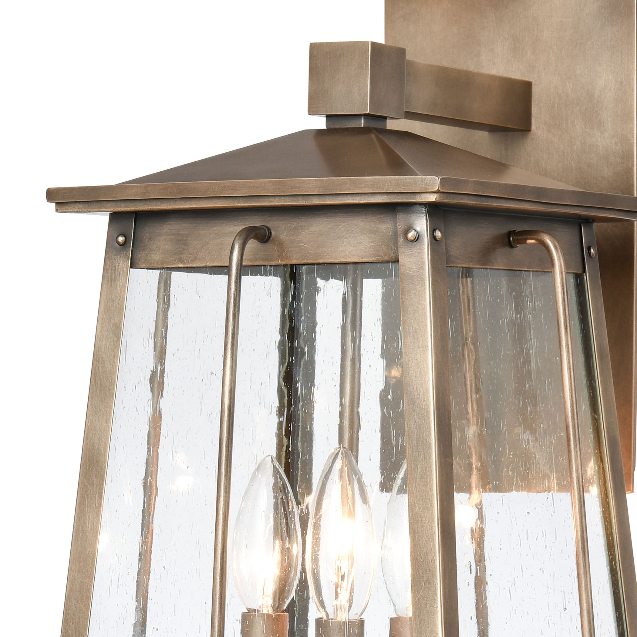 Kirkdale 19'' High 3-Light Outdoor Sconce - Vintage Brass