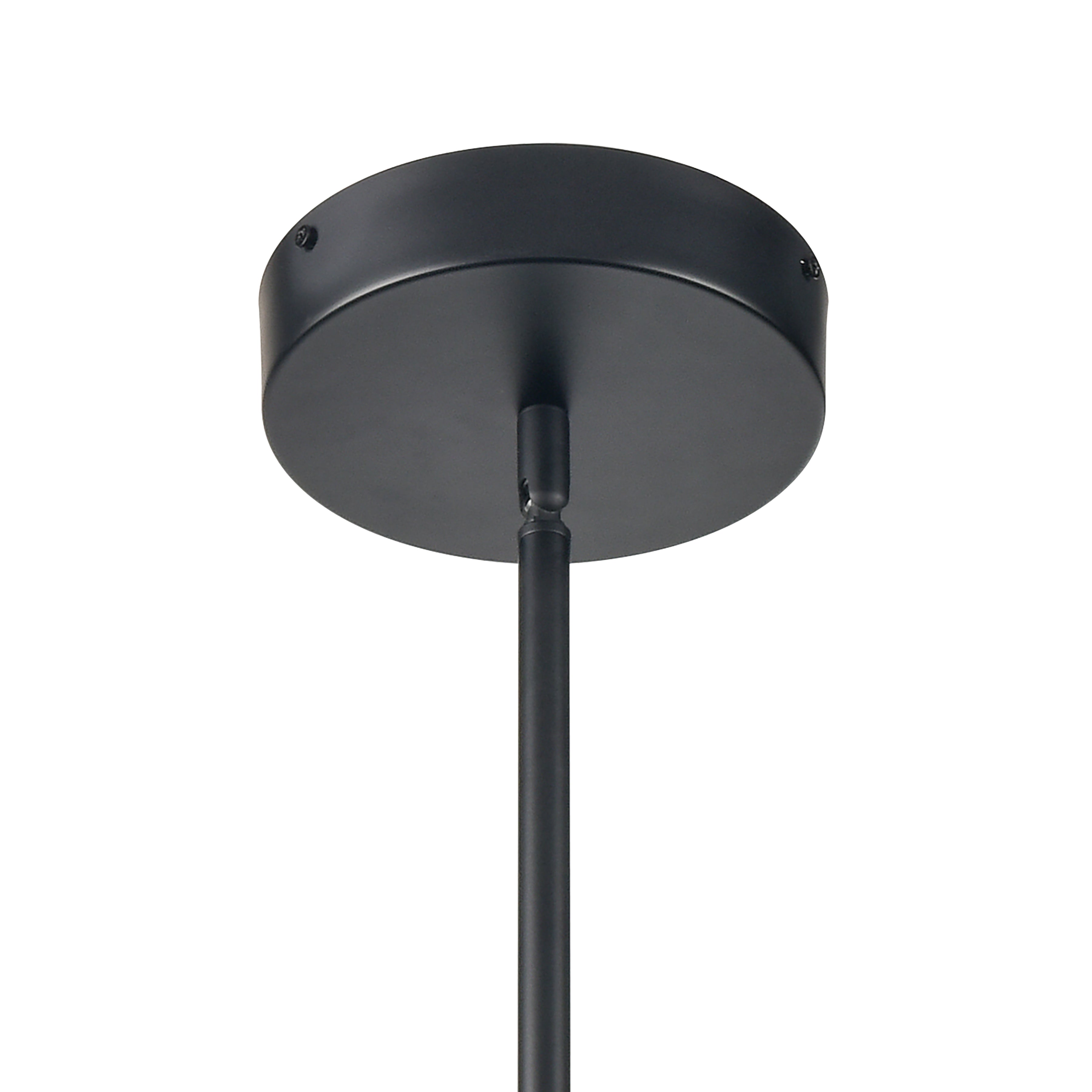 Light Streak 36'' Wide 6-Light Chandelier - Matte Black - Includes LED Bulb
