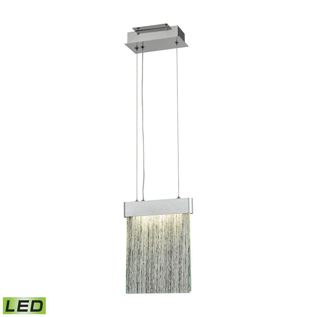 Meadowland 8'' Wide Integrated LED 1-Light Mini Pendant - Silver