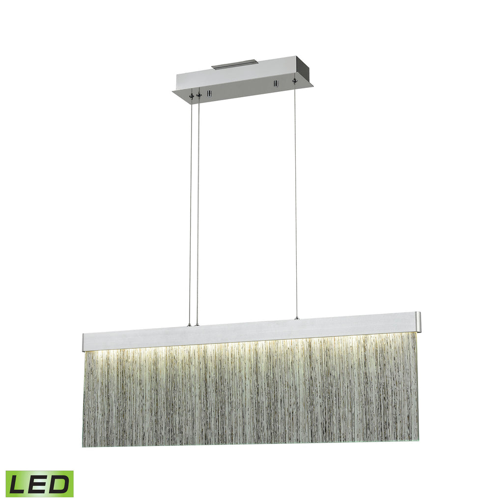 Meadowland 32'' Wide Integrated LED Linear Chandelier - Silver