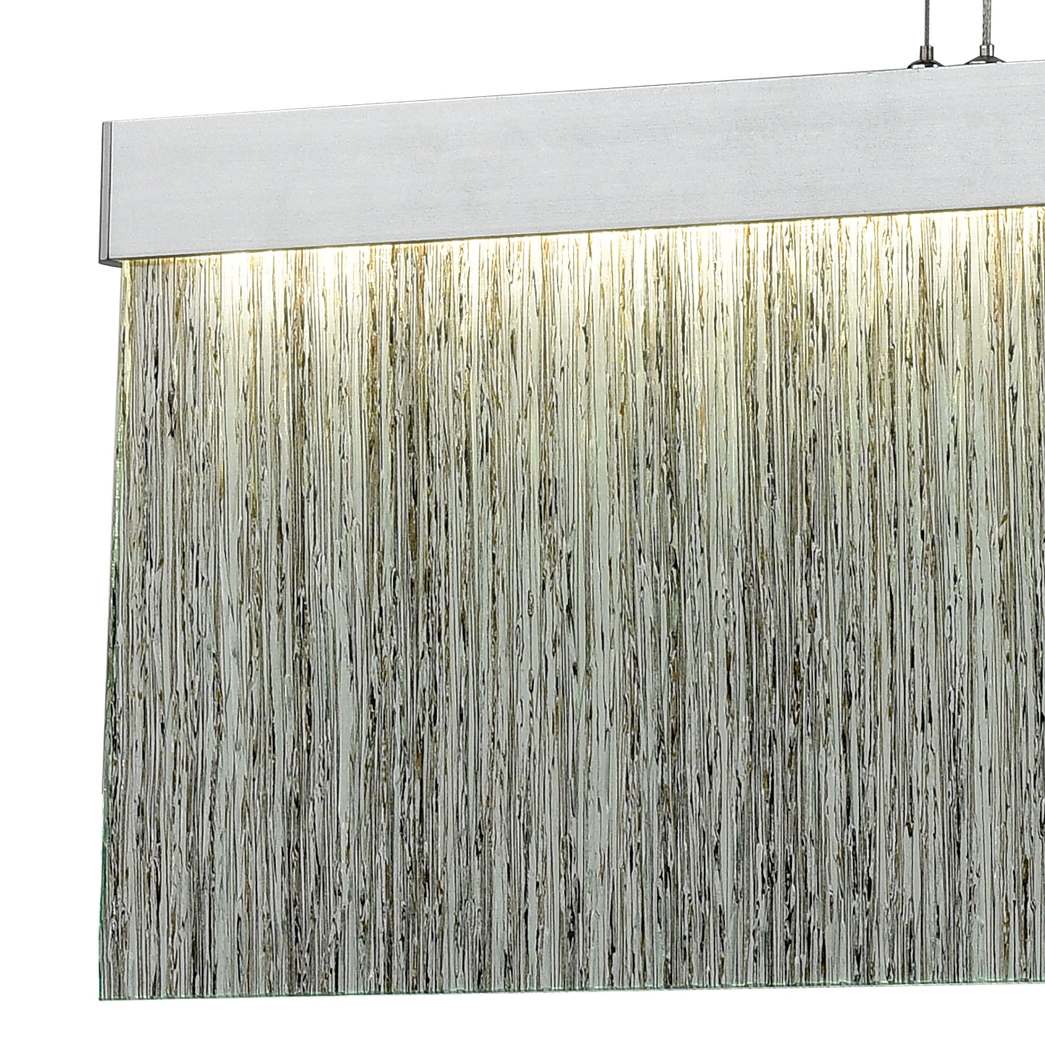 Meadowland 32'' Wide Integrated LED Linear Chandelier - Silver