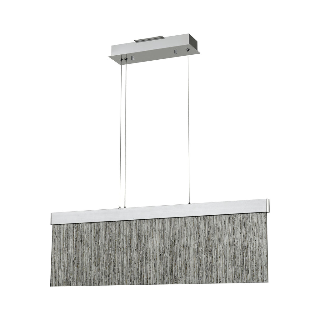 Meadowland 32'' Wide Integrated LED Linear Chandelier - Silver