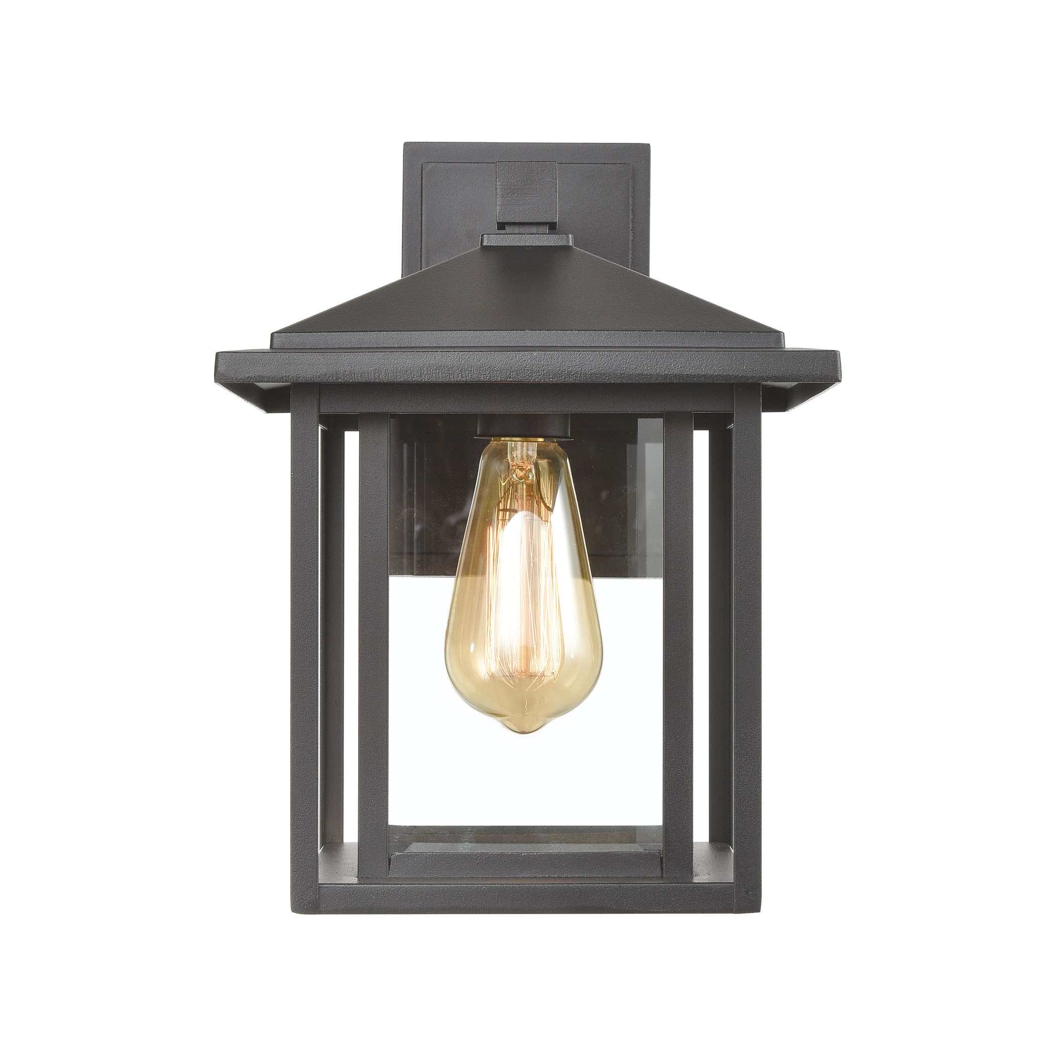 Solitude 13'' High 1-Light Outdoor Sconce - Matte Black