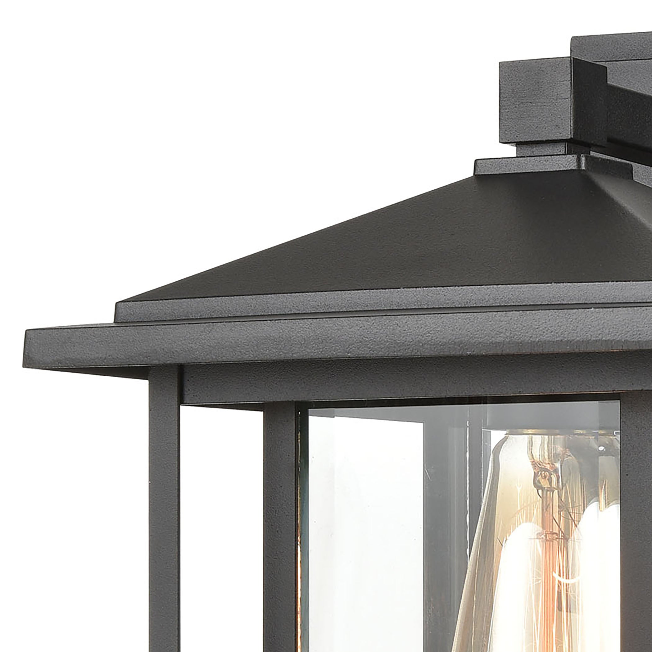 Solitude 13'' High 1-Light Outdoor Sconce - Matte Black