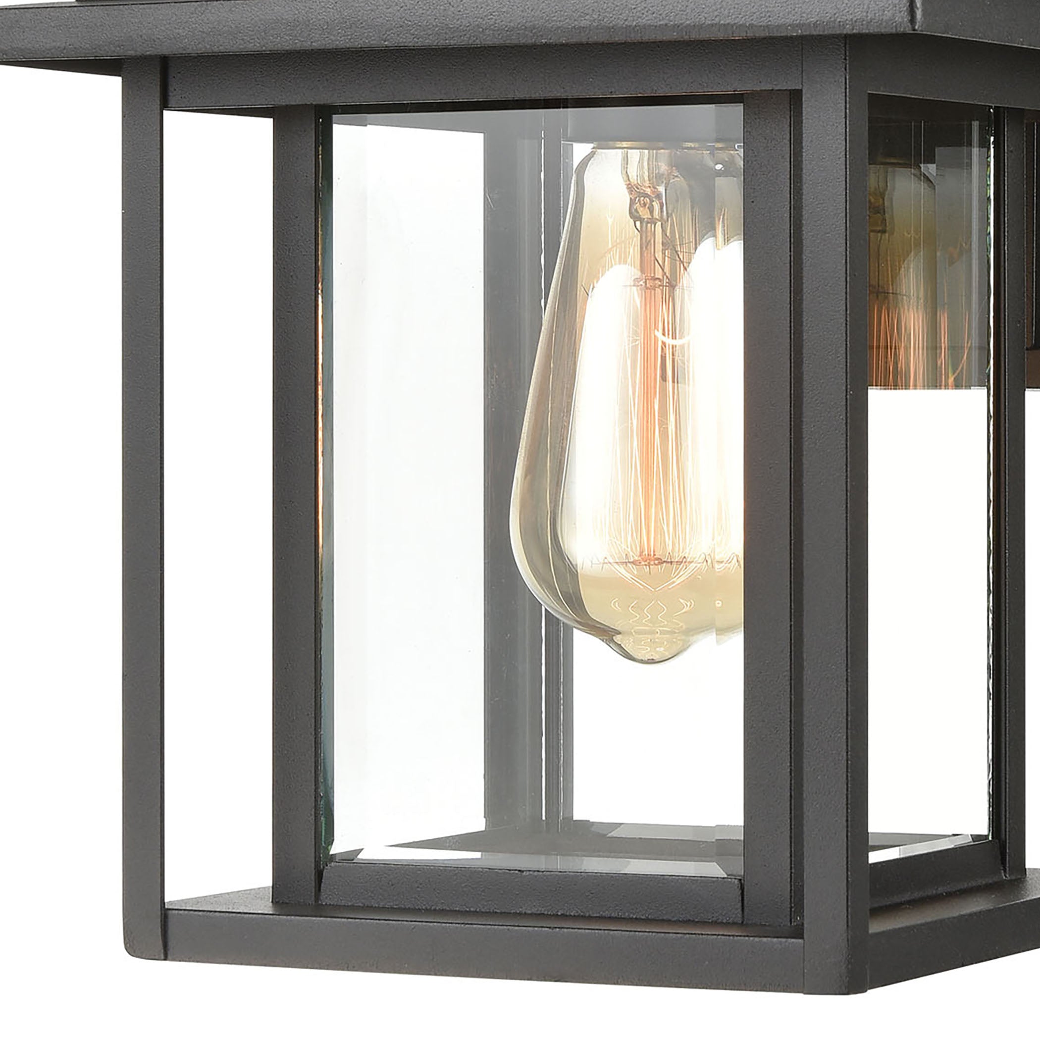 Solitude 13'' High 1-Light Outdoor Sconce - Matte Black