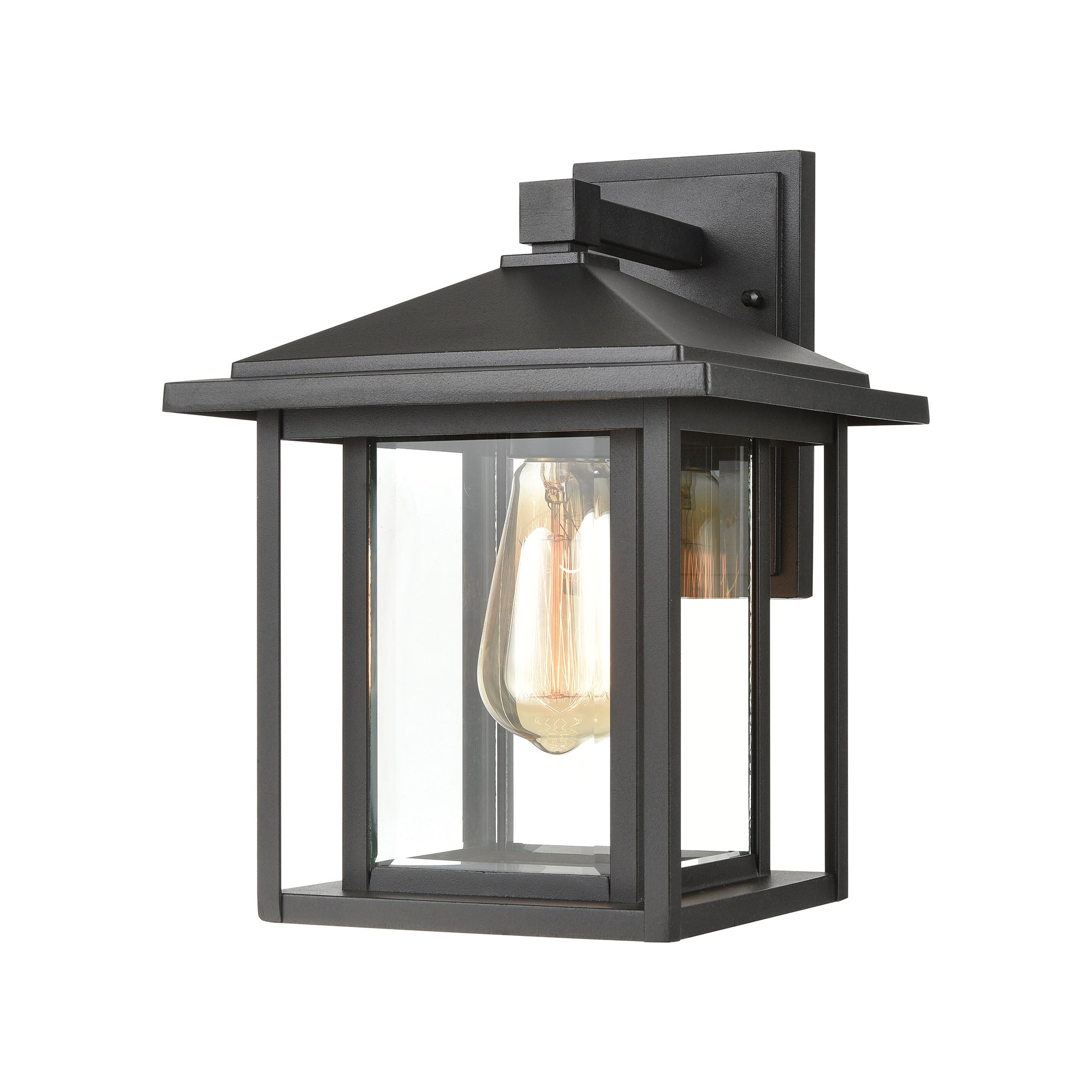 Solitude 13'' High 1-Light Outdoor Sconce - Matte Black