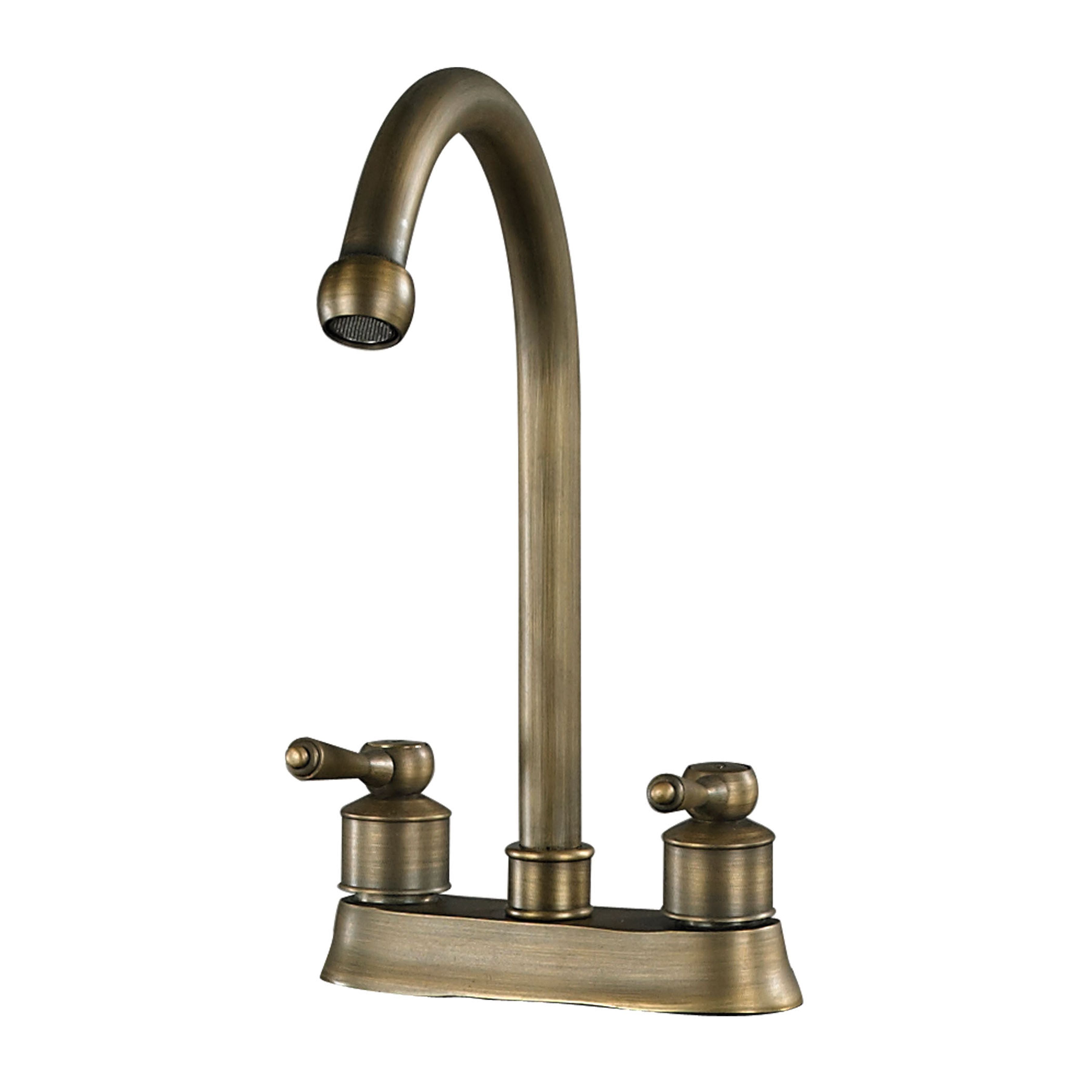 9.5-inch Center Set Faucet -  Antique Brass