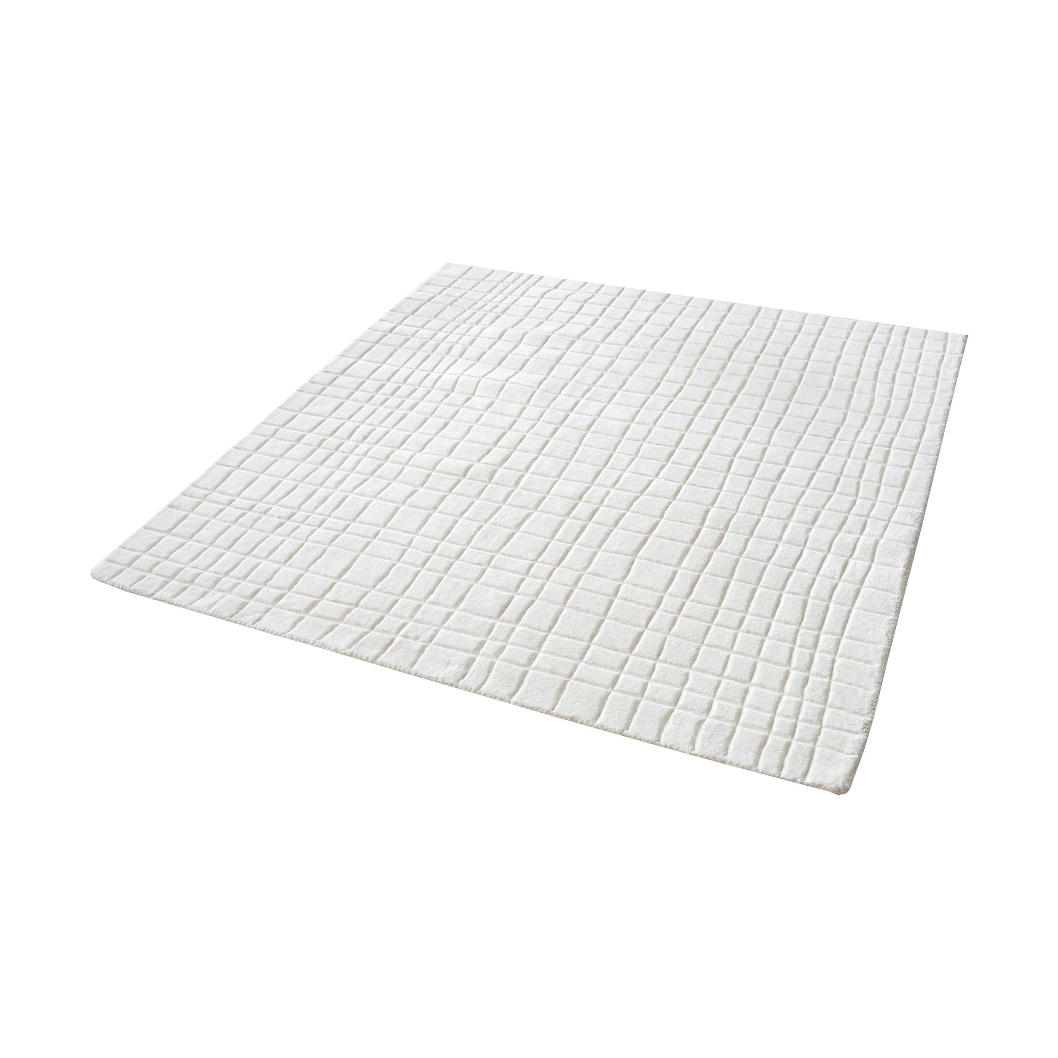 Blockhill Handwoven Wool Rug 16x16 - Cream