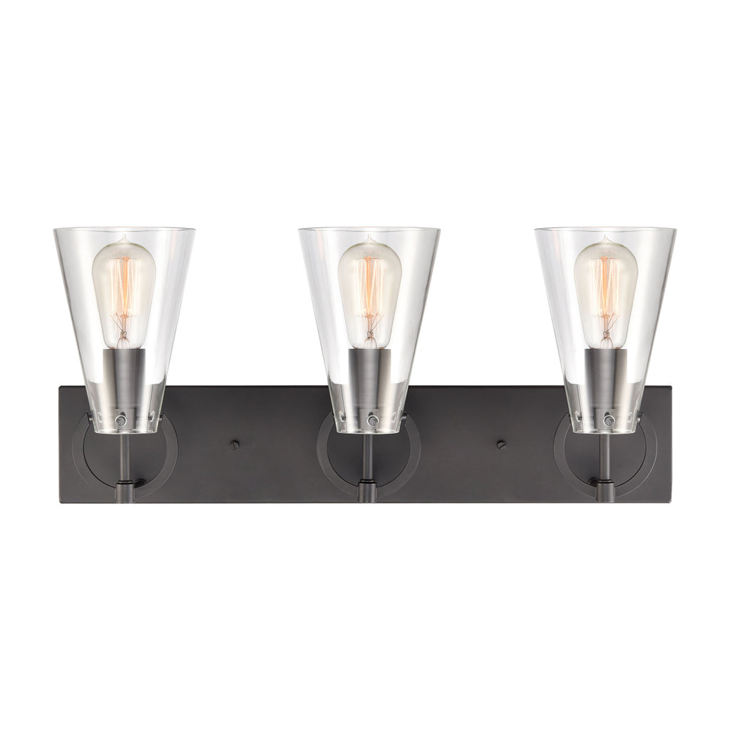 Gabby 23'' Wide 3-Light Vanity Light - Matte Black