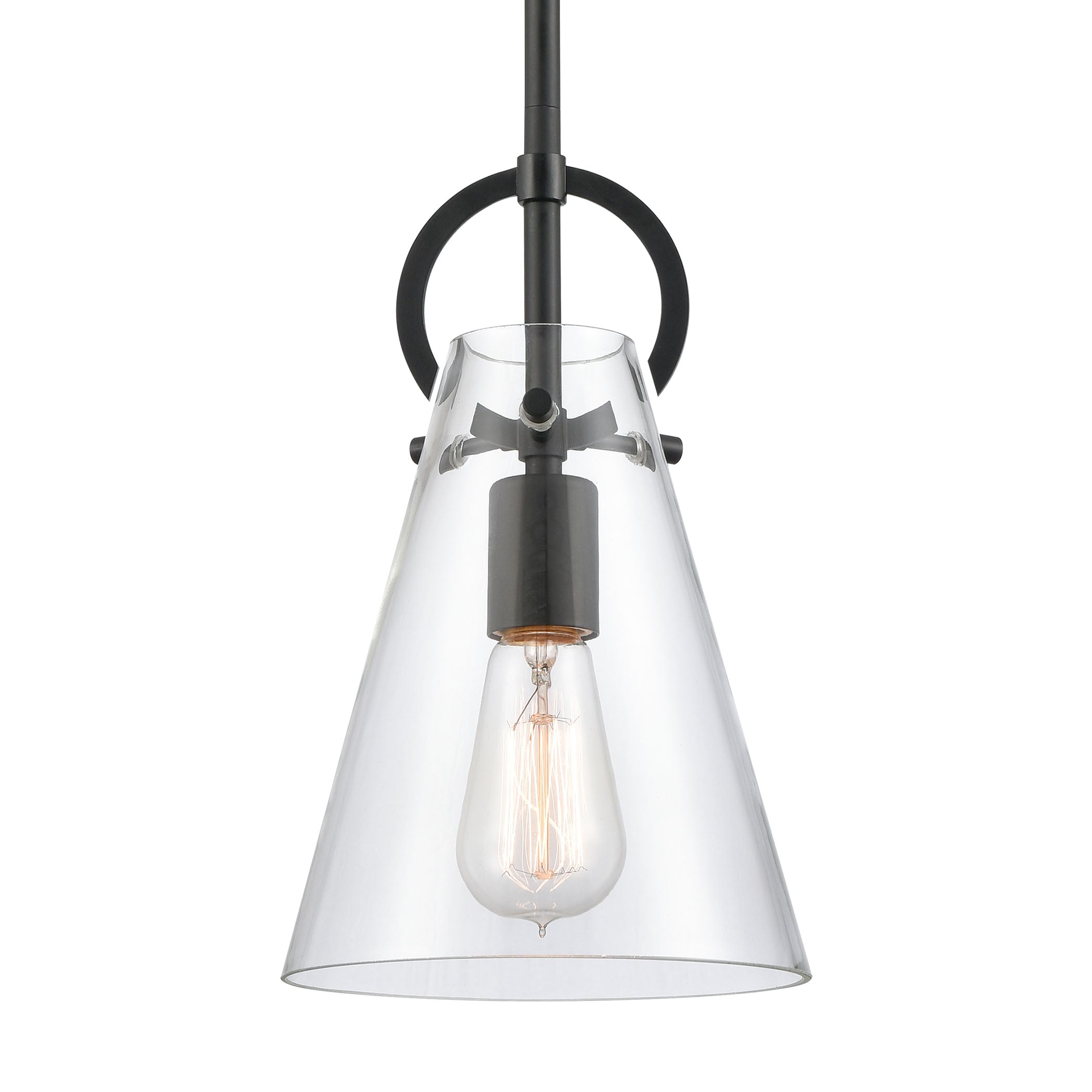 Gabby 7'' Wide 1-Light Mini Pendant - Matte Black
