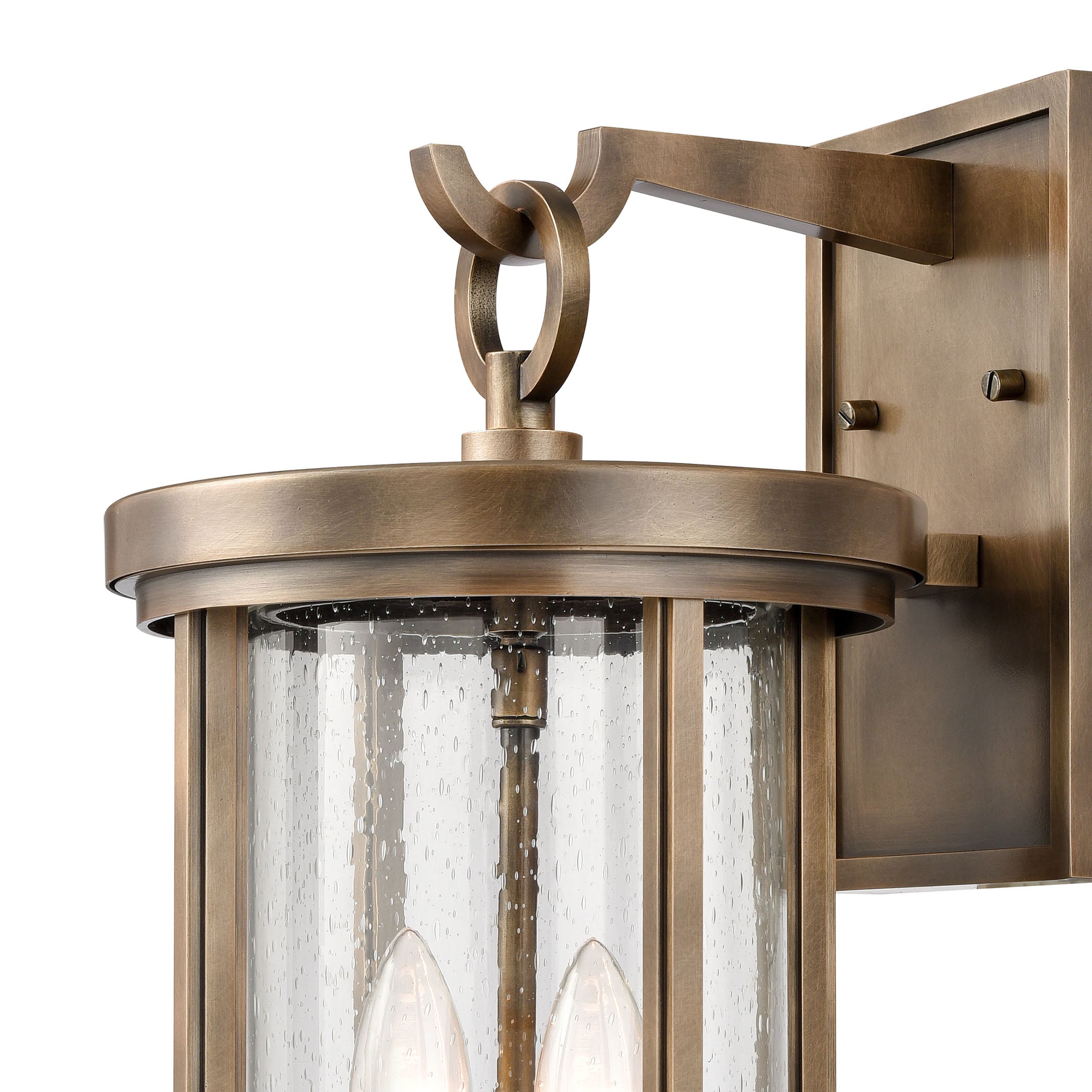 Brison 16'' High 2-Light Outdoor Sconce - Vintage Brass