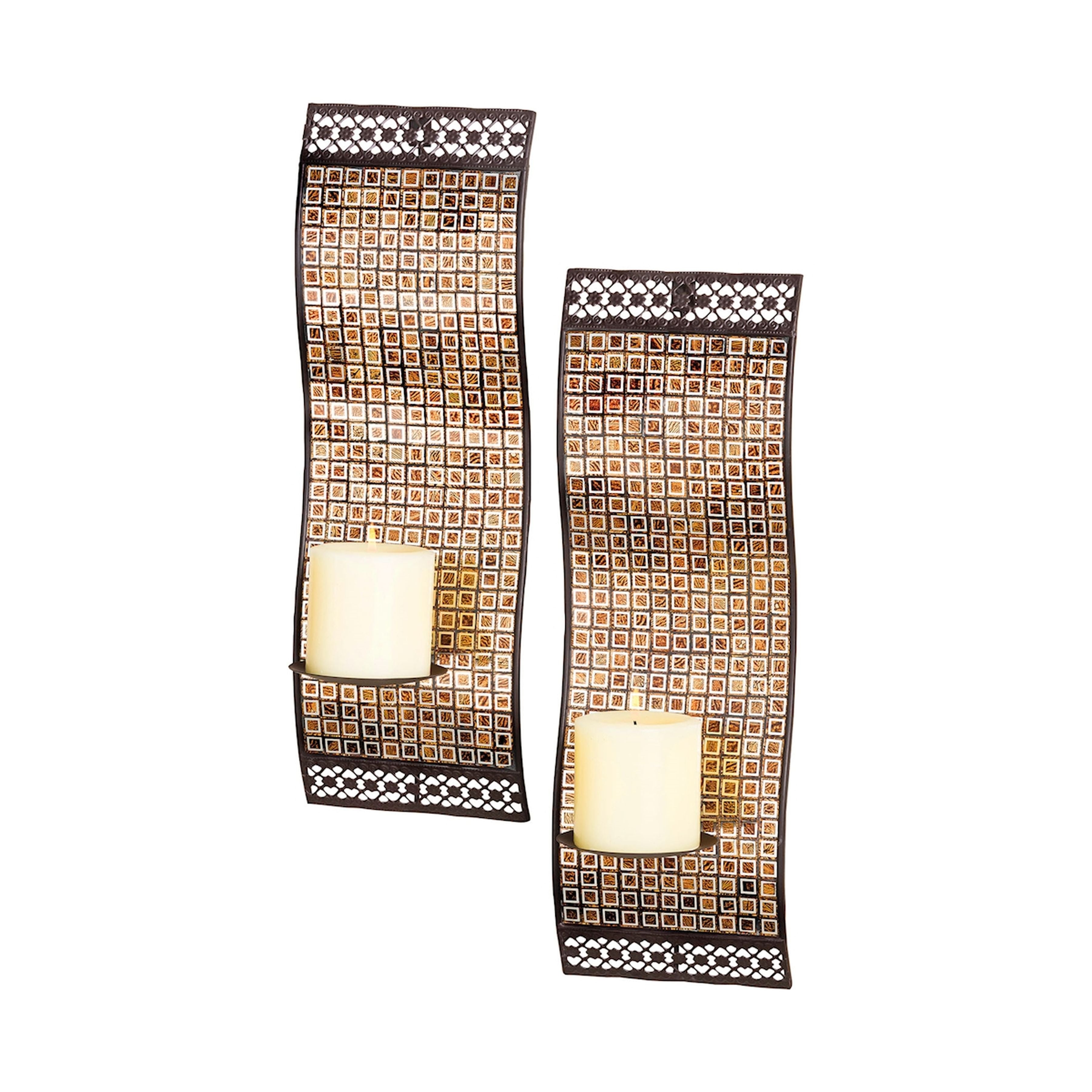 Kingsway Wall Candleholder - Brown