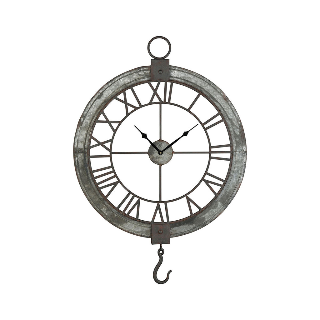 Homefront Wall Clock - Galvanized
