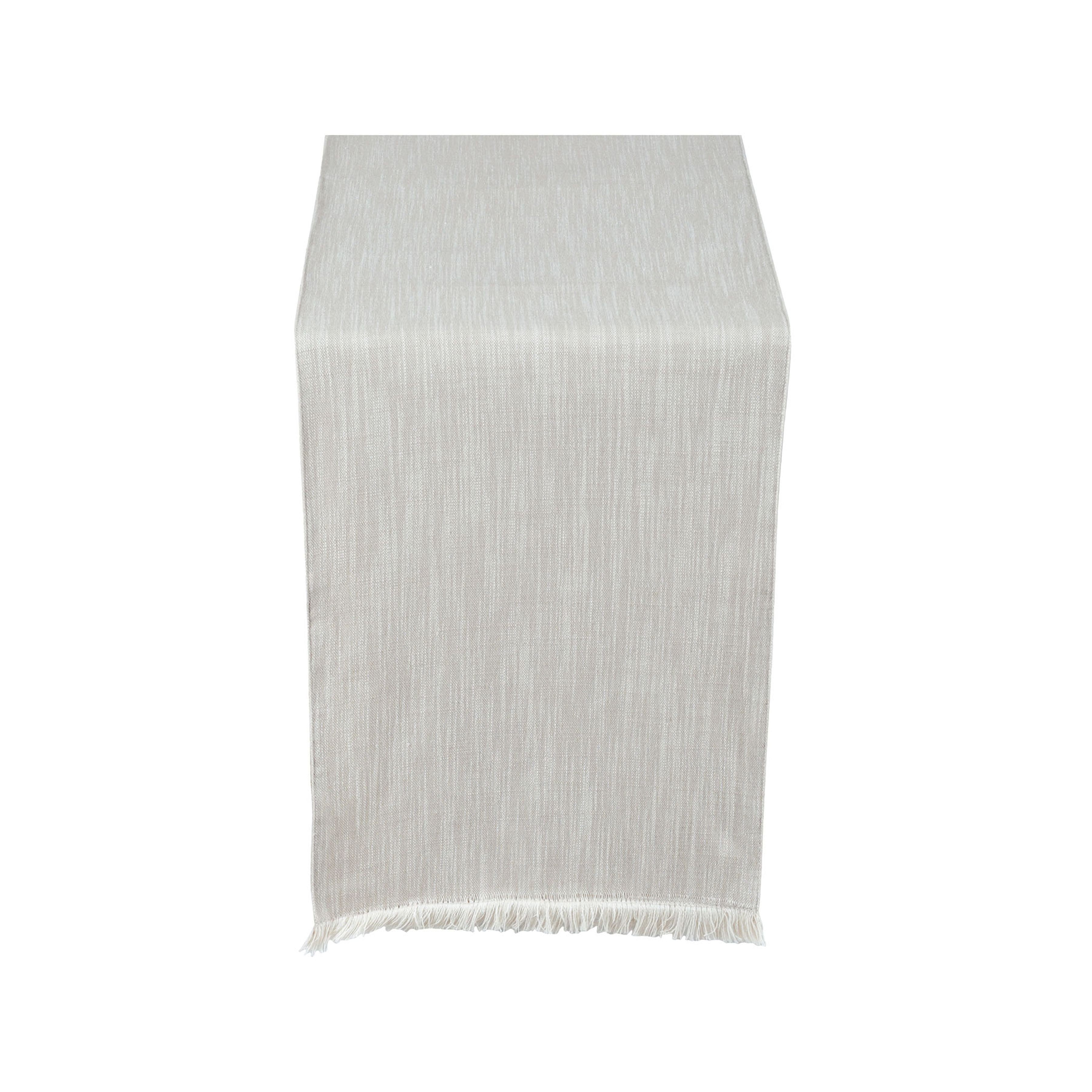 Chambray Cotton Runner 14x96 - Cream