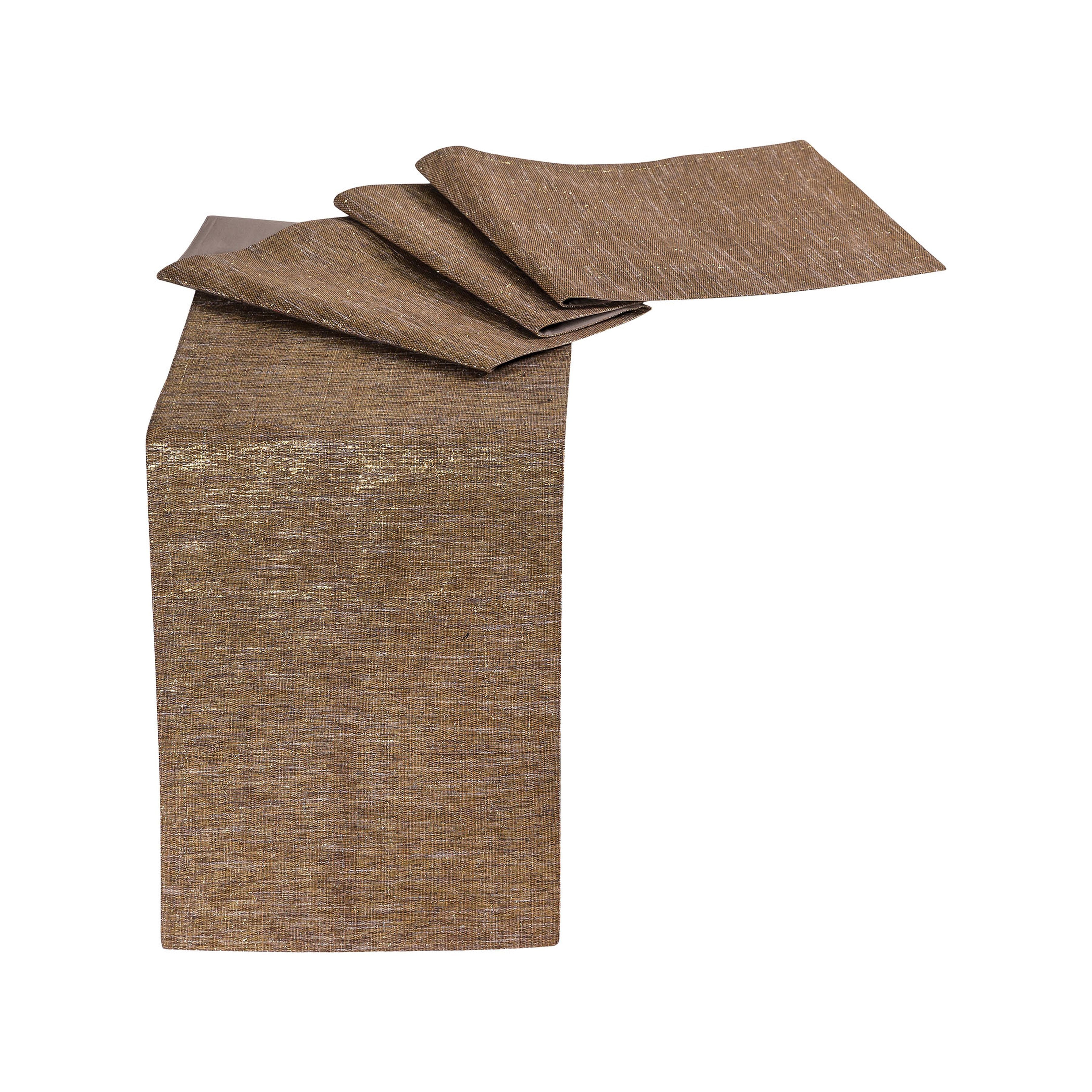 Roxbury Cotton Runner 14x96 - Metallic Brown