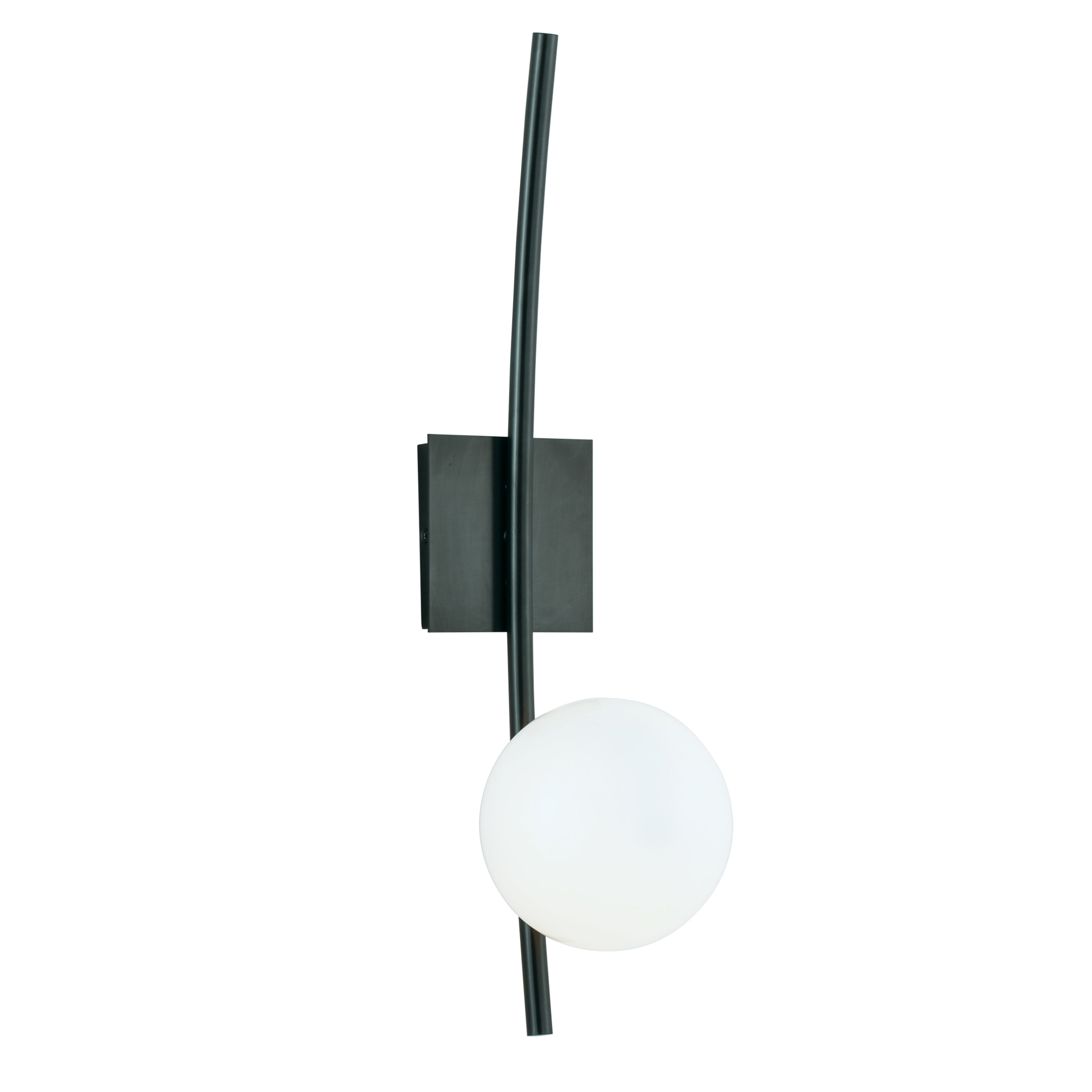 Perch 24'' High 1-Light Sconce - Acid Dipped Black