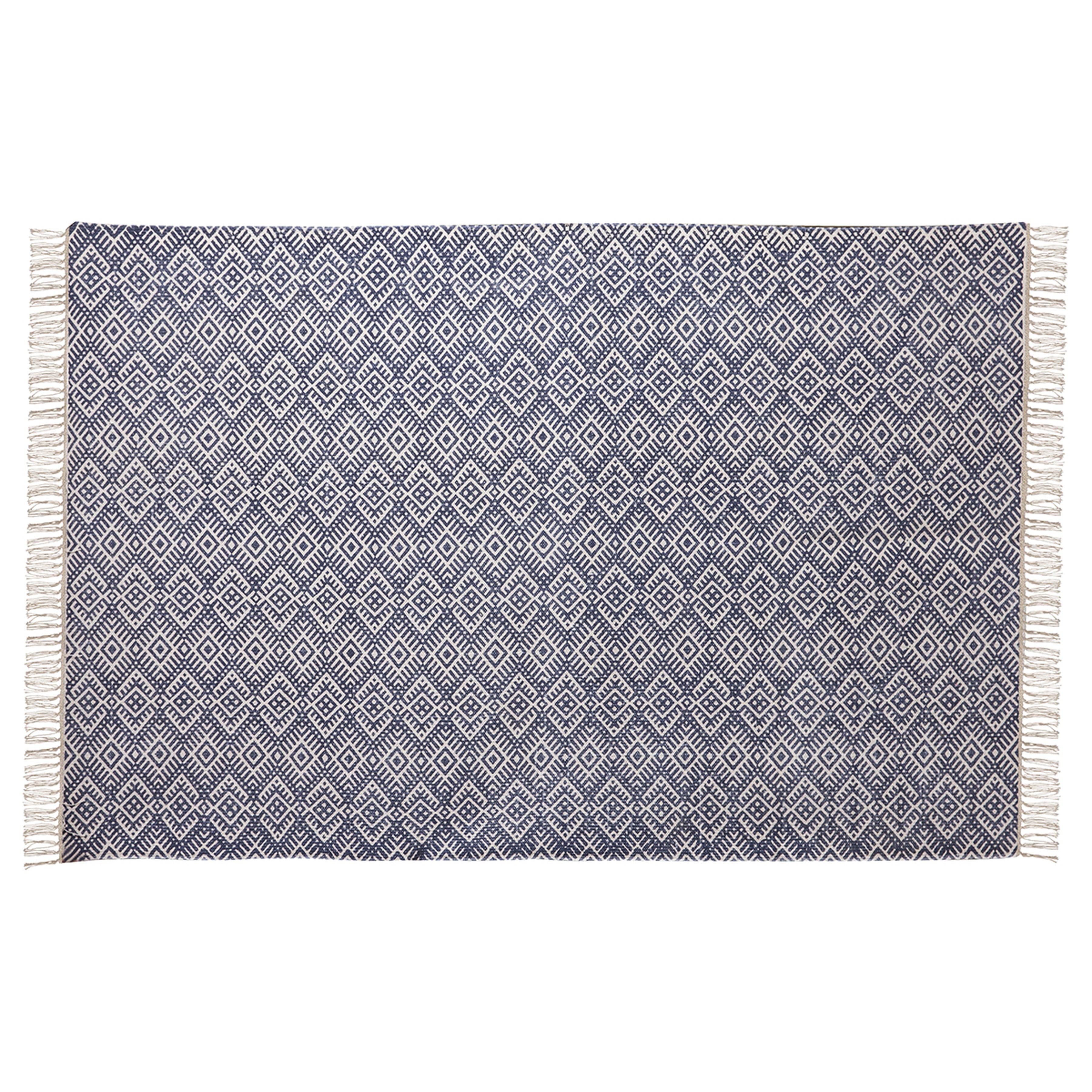 Albany Cotton Rug 4x6 - Navy