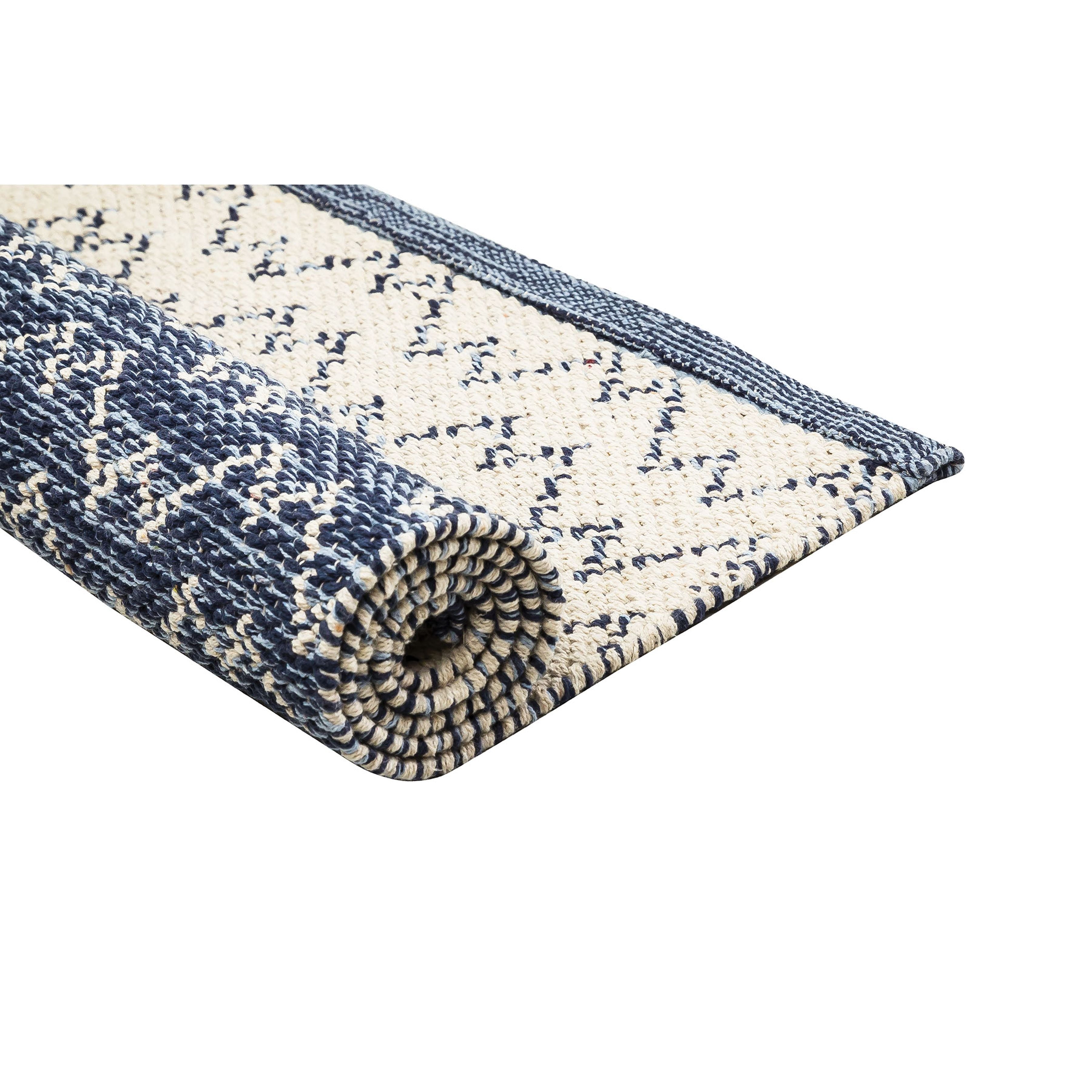 Centura Cotton Rug 24x36 - Blue
