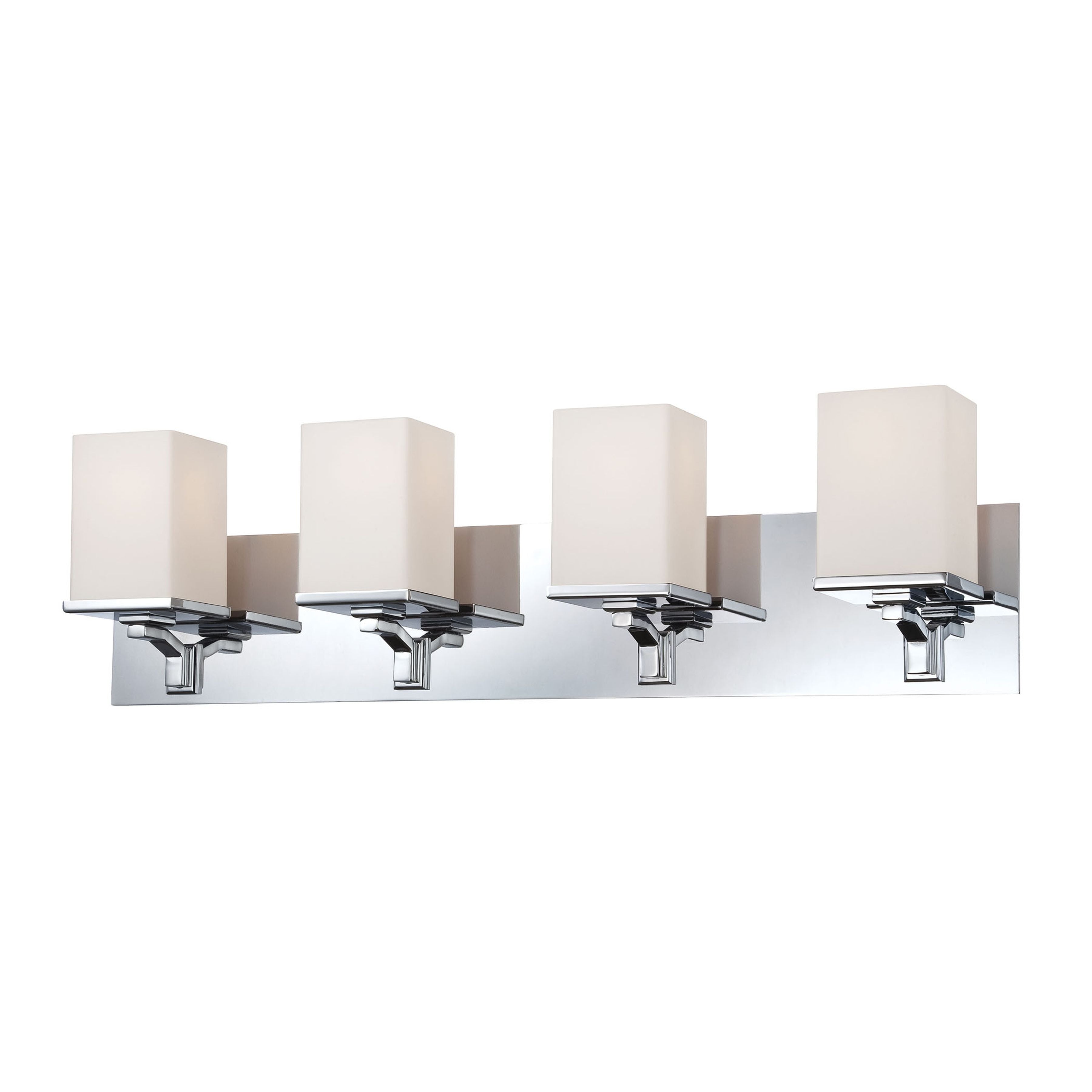 Ramp 27.5'' Wide 4-Light Vanity Sconce - Chrome