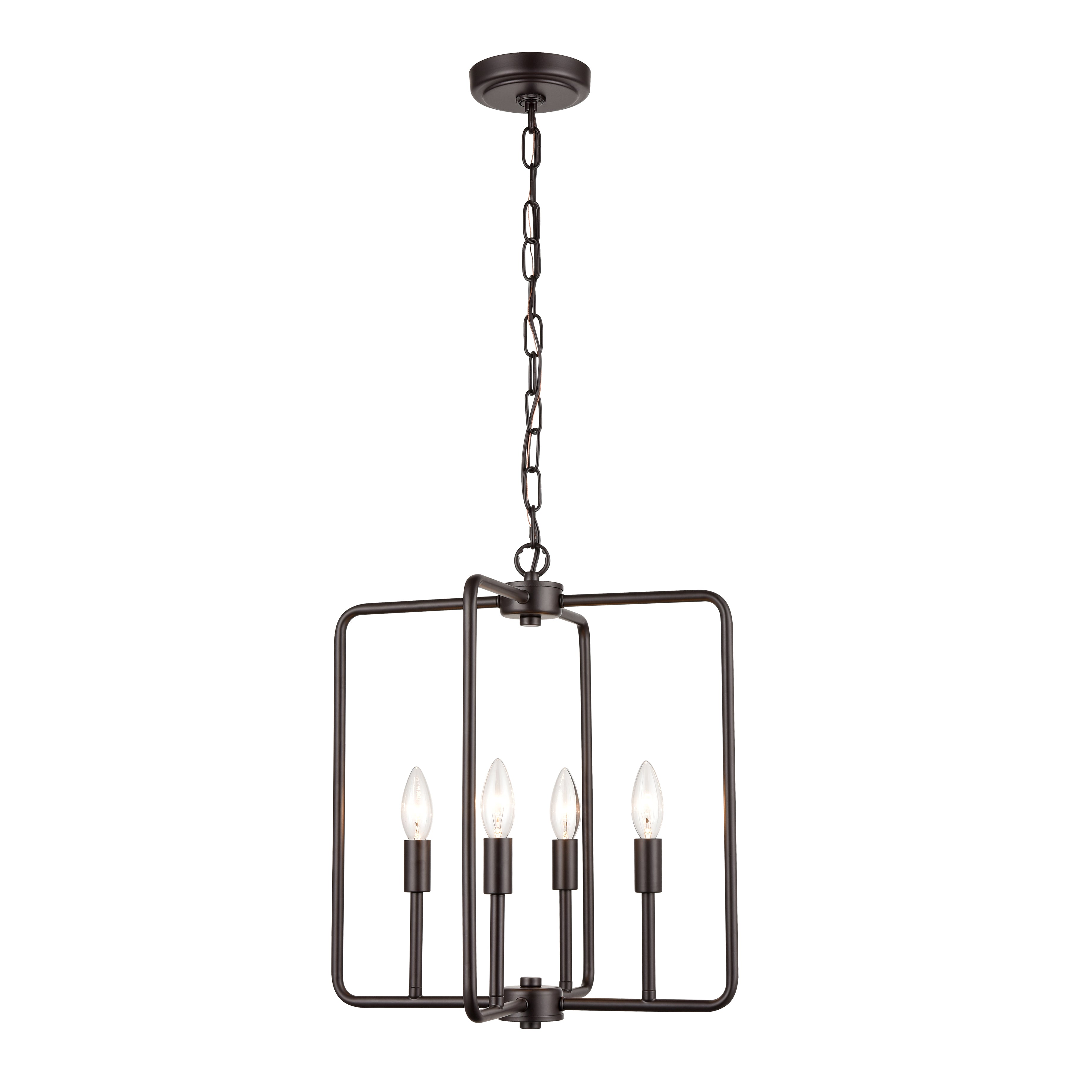 Park Slope 15.75'' Wide 4-Light Pendant - Oil Rubbed Bronze