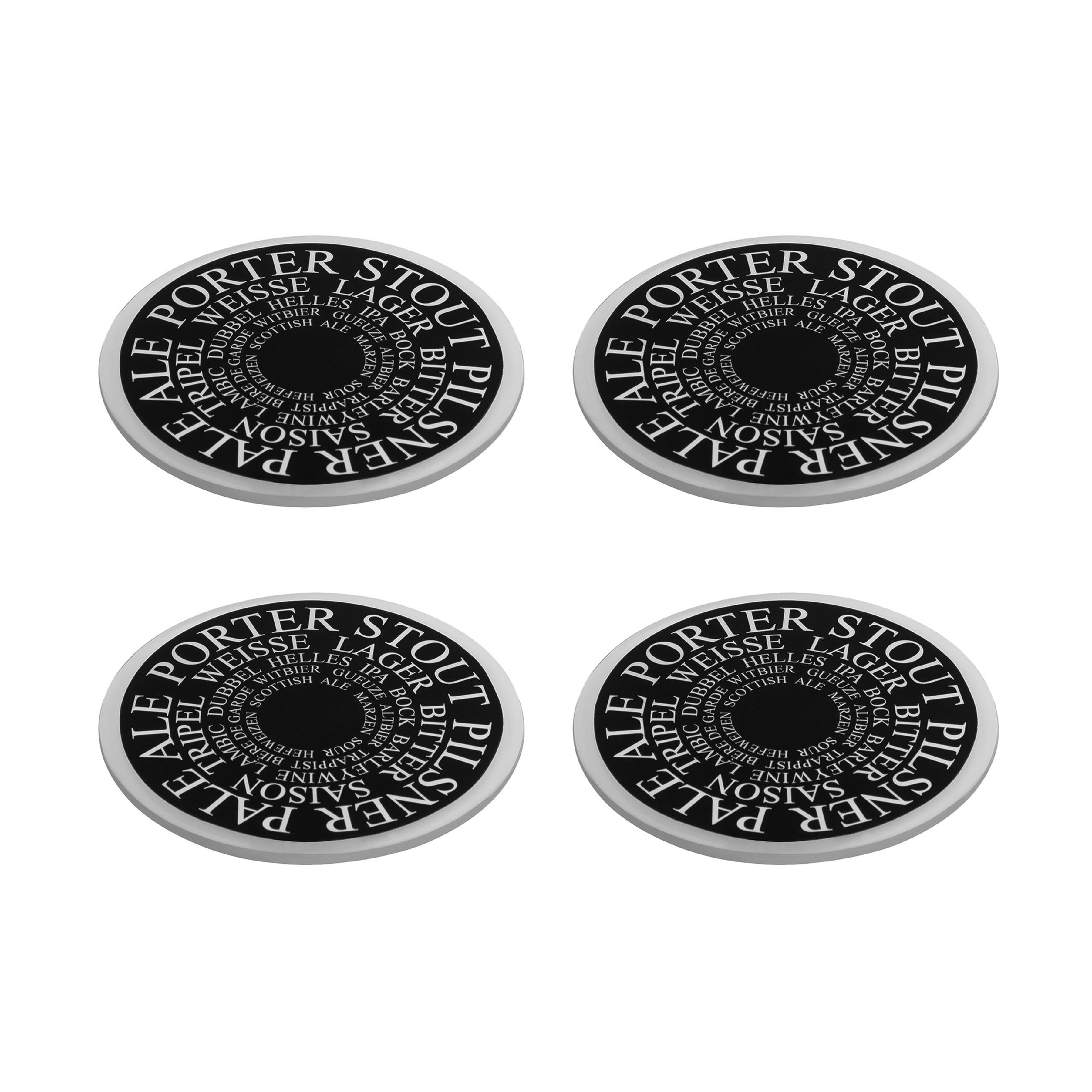 Hops Coaster - Set of 4 Black