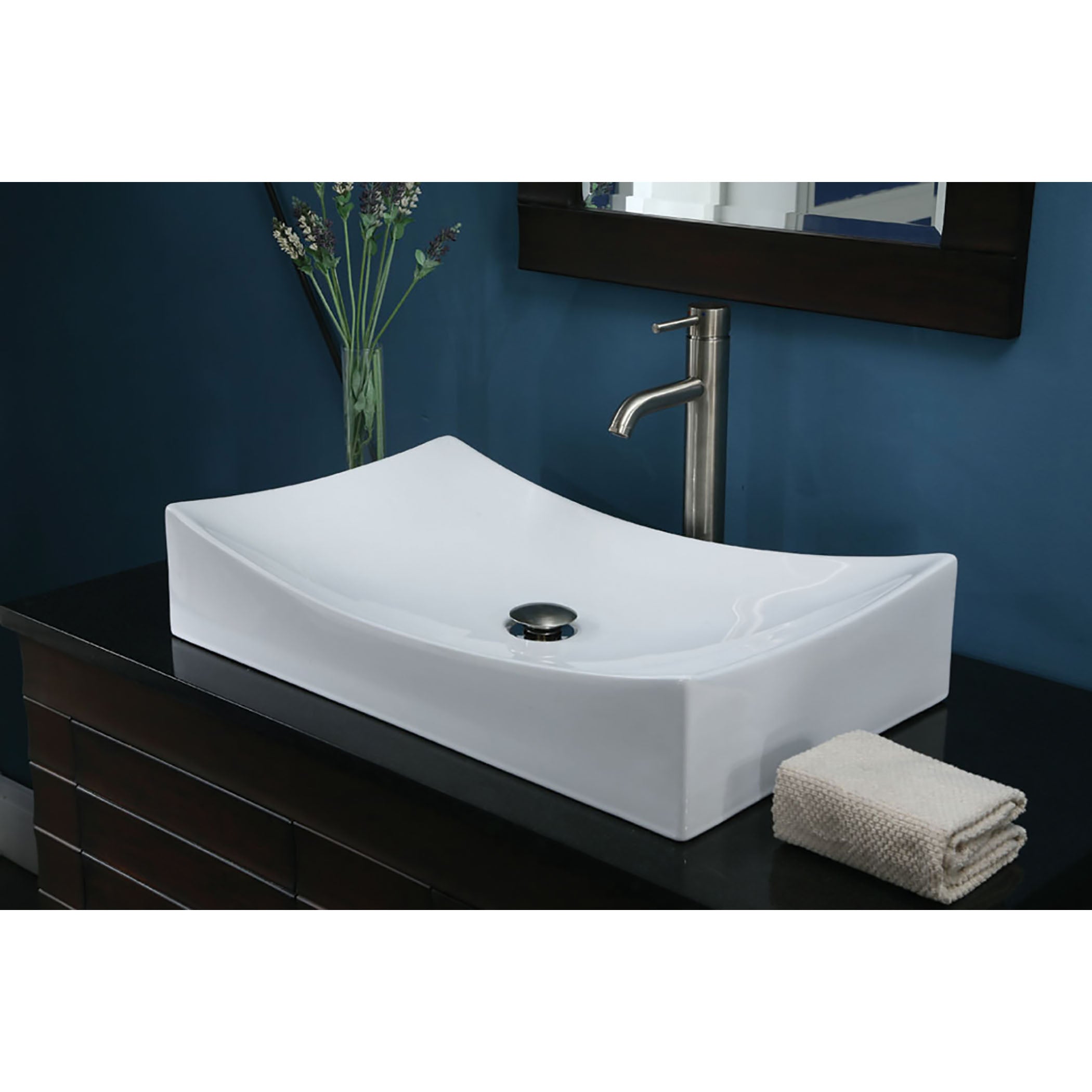 Anders Sink - Rectangular 26'' White