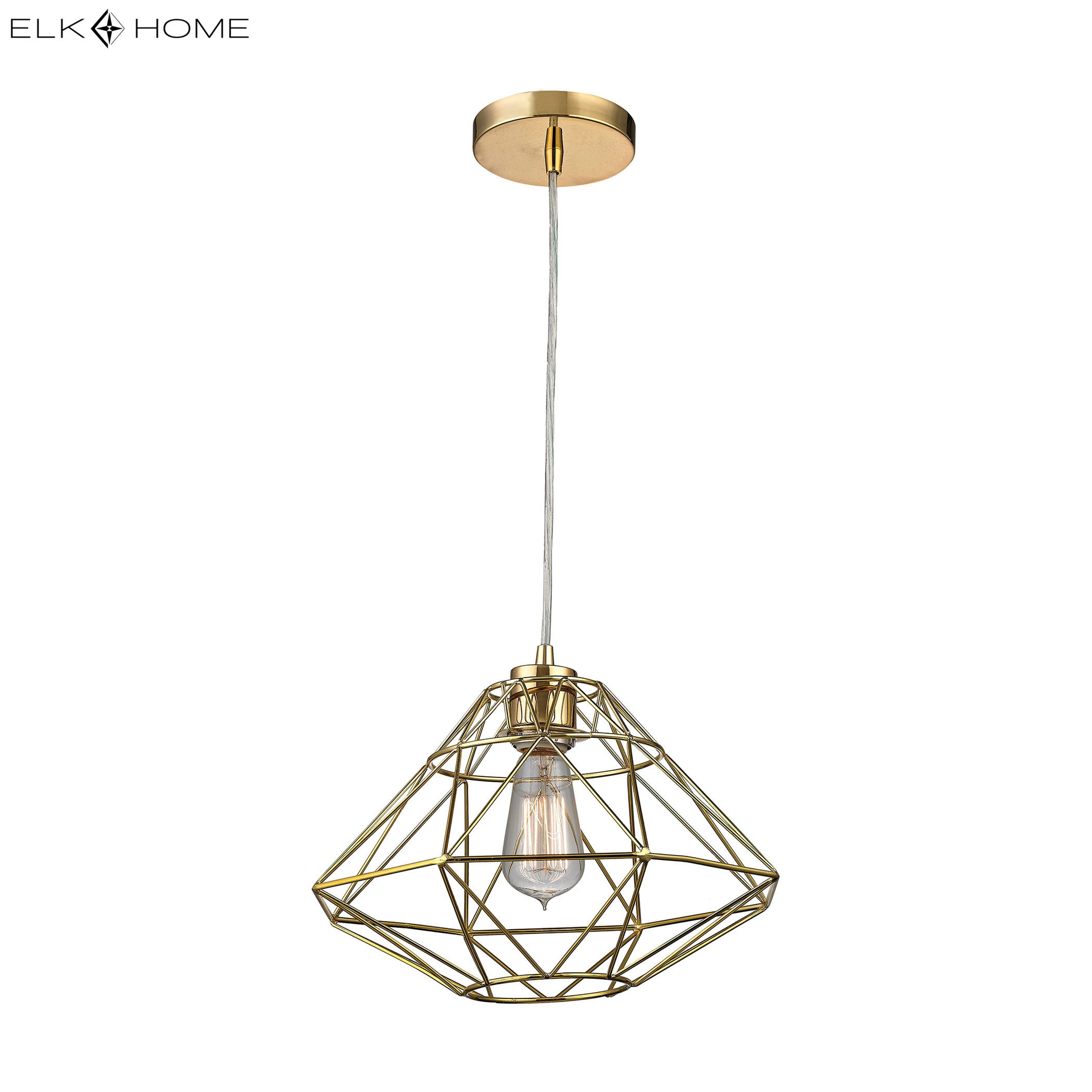 Paradigm 13'' Wide 1-Light Pendant - Gold