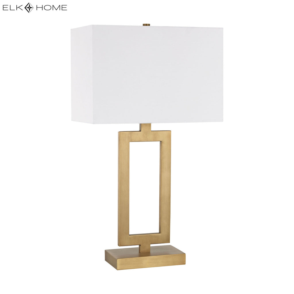Dromos 26'' High 1-Light Table Lamp - Antique Brass