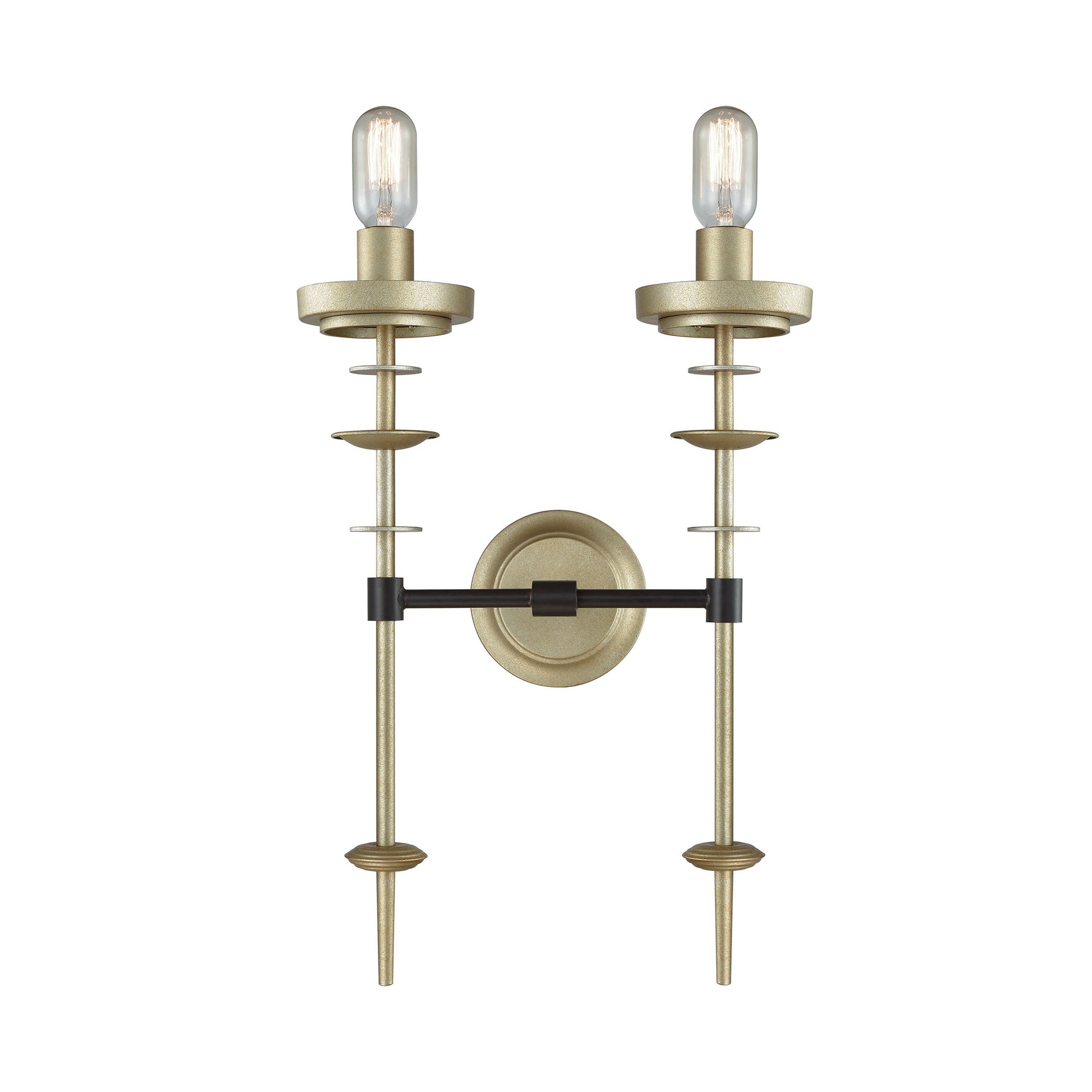 Orion 21'' High 2-Light Sconce - Antique Gold Leaf