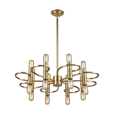 Splendor 30'' Wide 16-Light Chandelier - Aged Brass