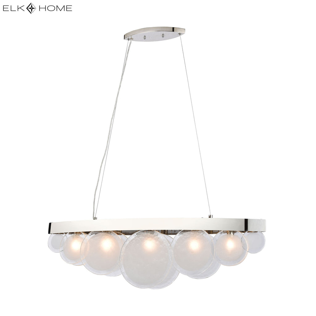 Zoetrope 39.38'' Wide 5-Light Chandelier - Polished Chrome